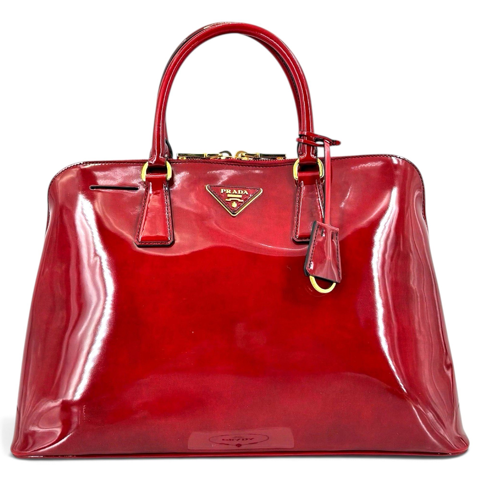 Patent leather handbag