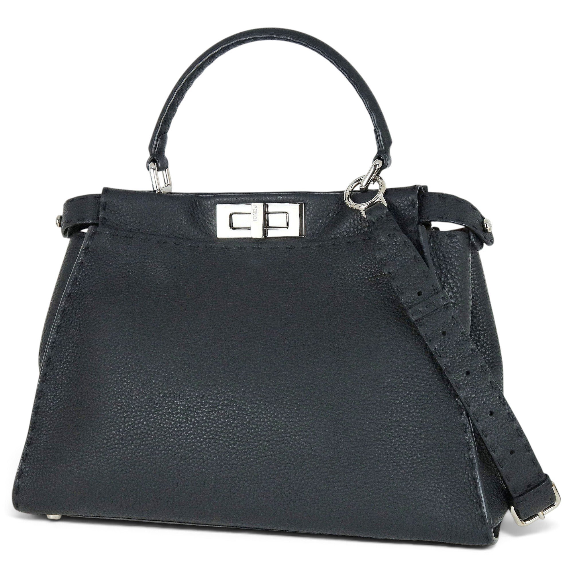 Peekaboo leather handbag