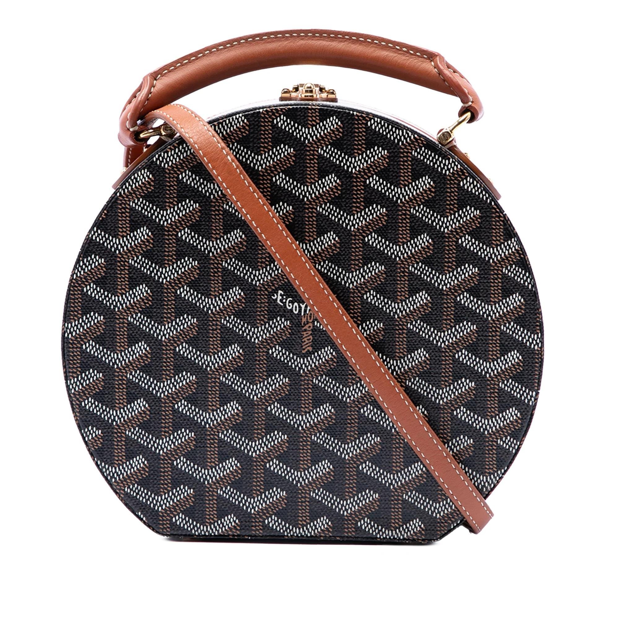 Goyard Minaudiere Goyardine cloth handbag
