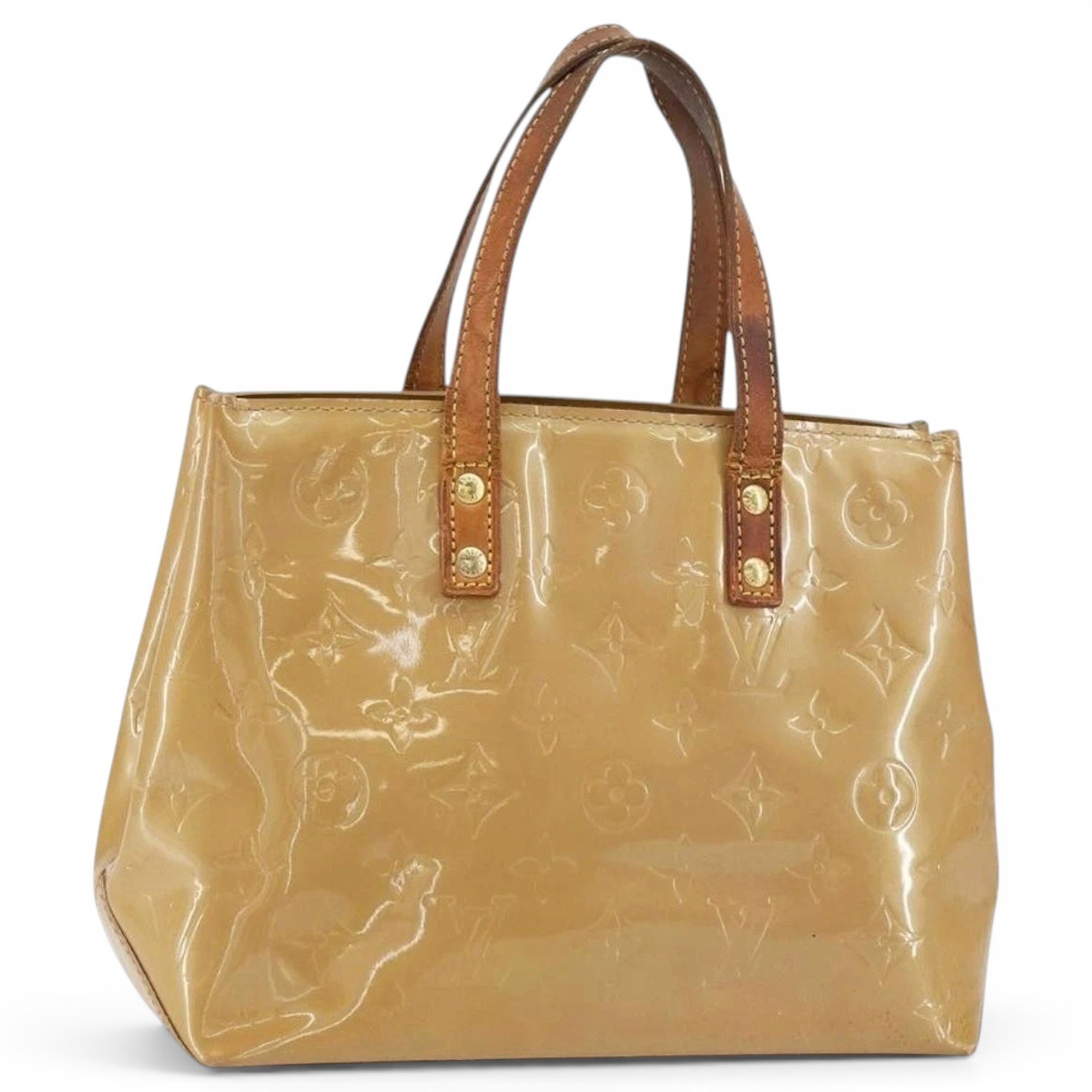 Patent leather handbag