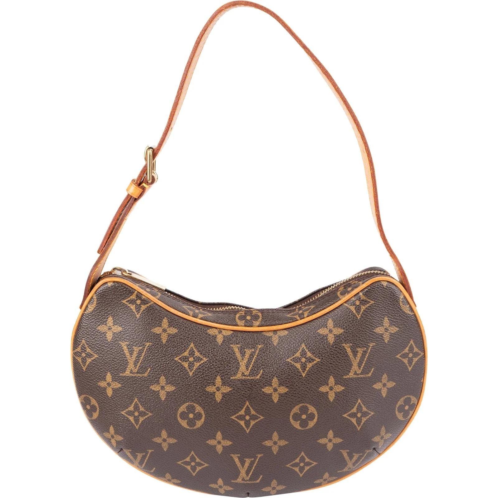 Croissant leather handbag