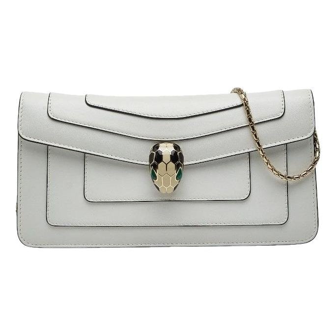 Serpenti leather handbag
