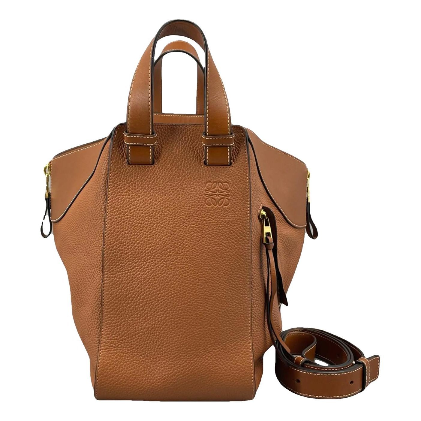 Hammock leather handbag