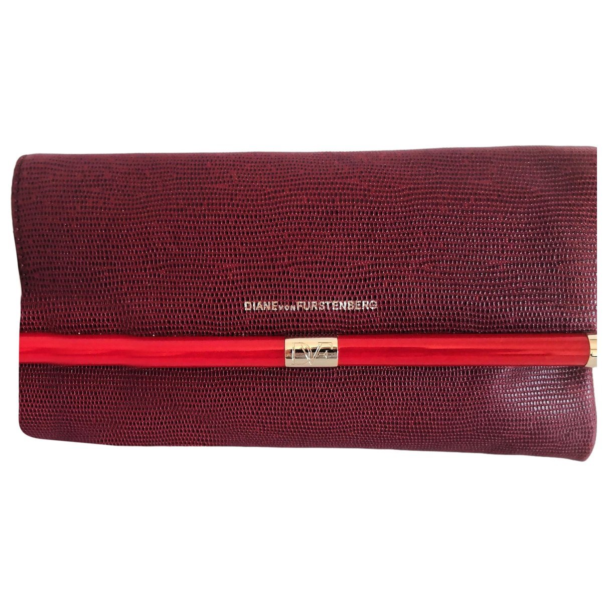 Leather clutch bag