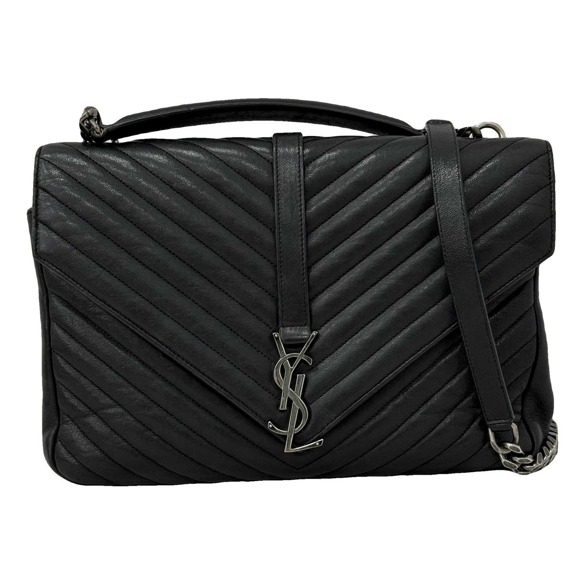 Collége monogramme leather handbag