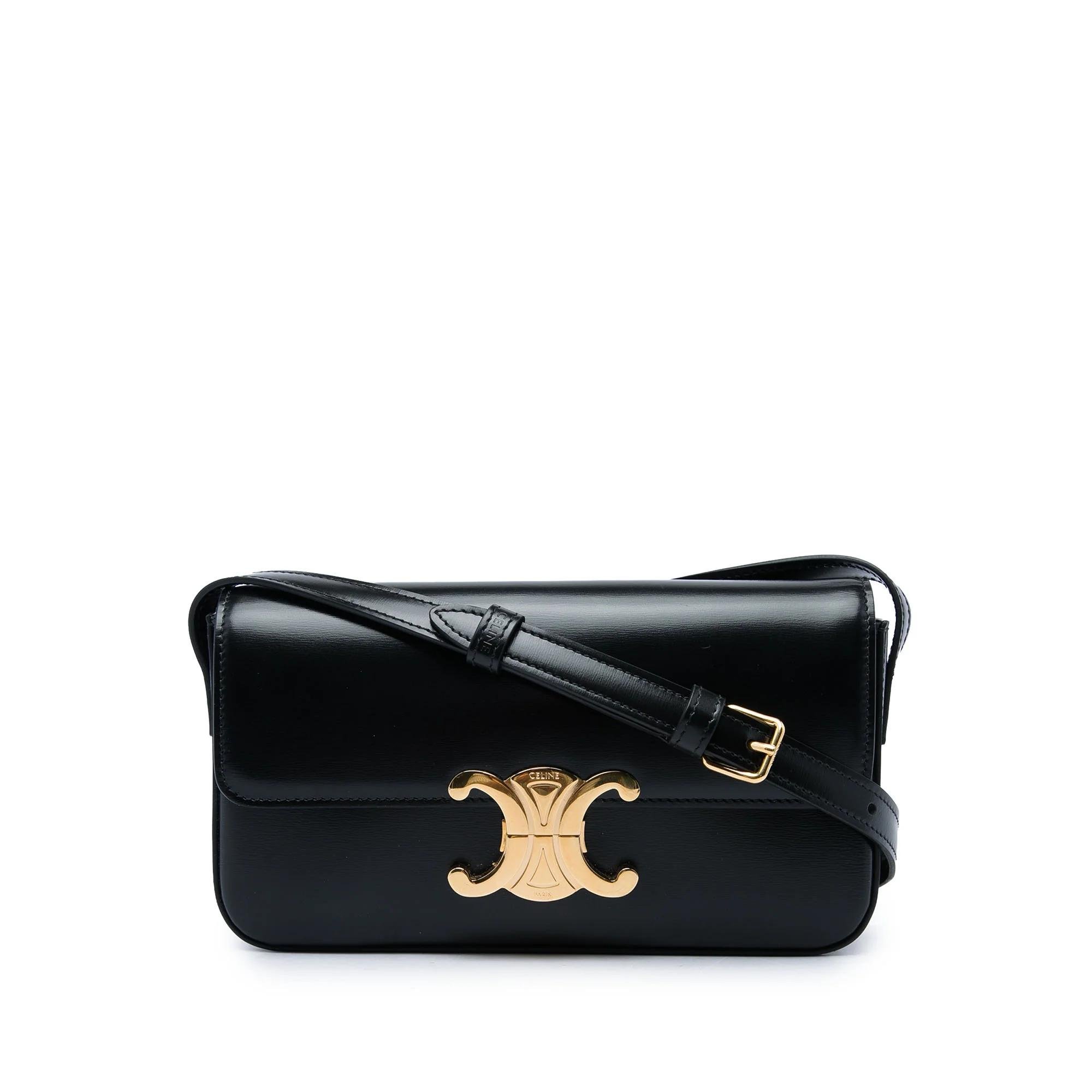 Triomphe pony-style calfskin handbag