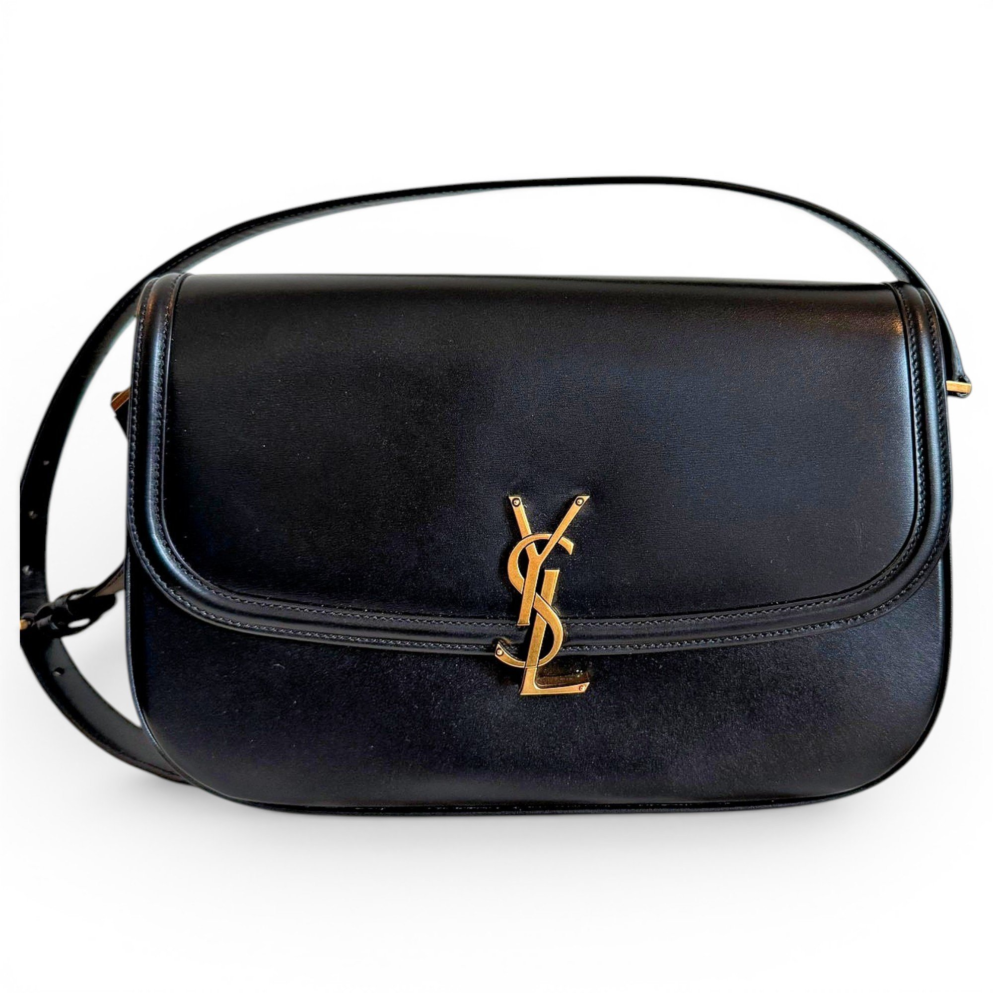 Solférino leather handbag