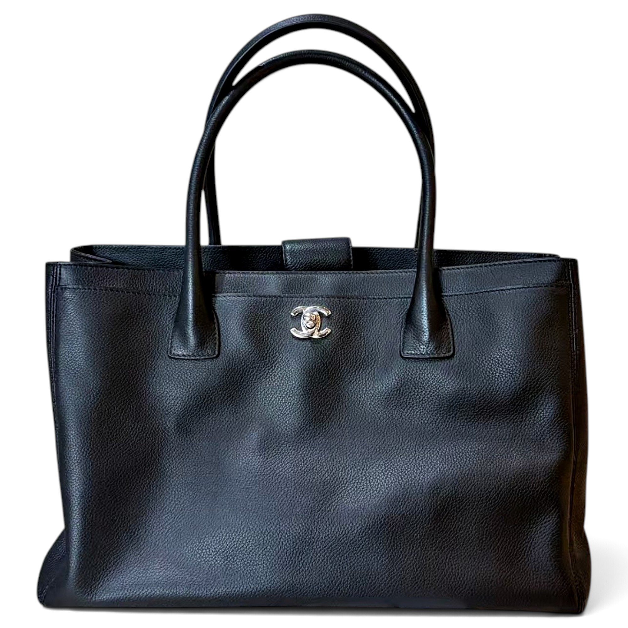 Executive leather tote