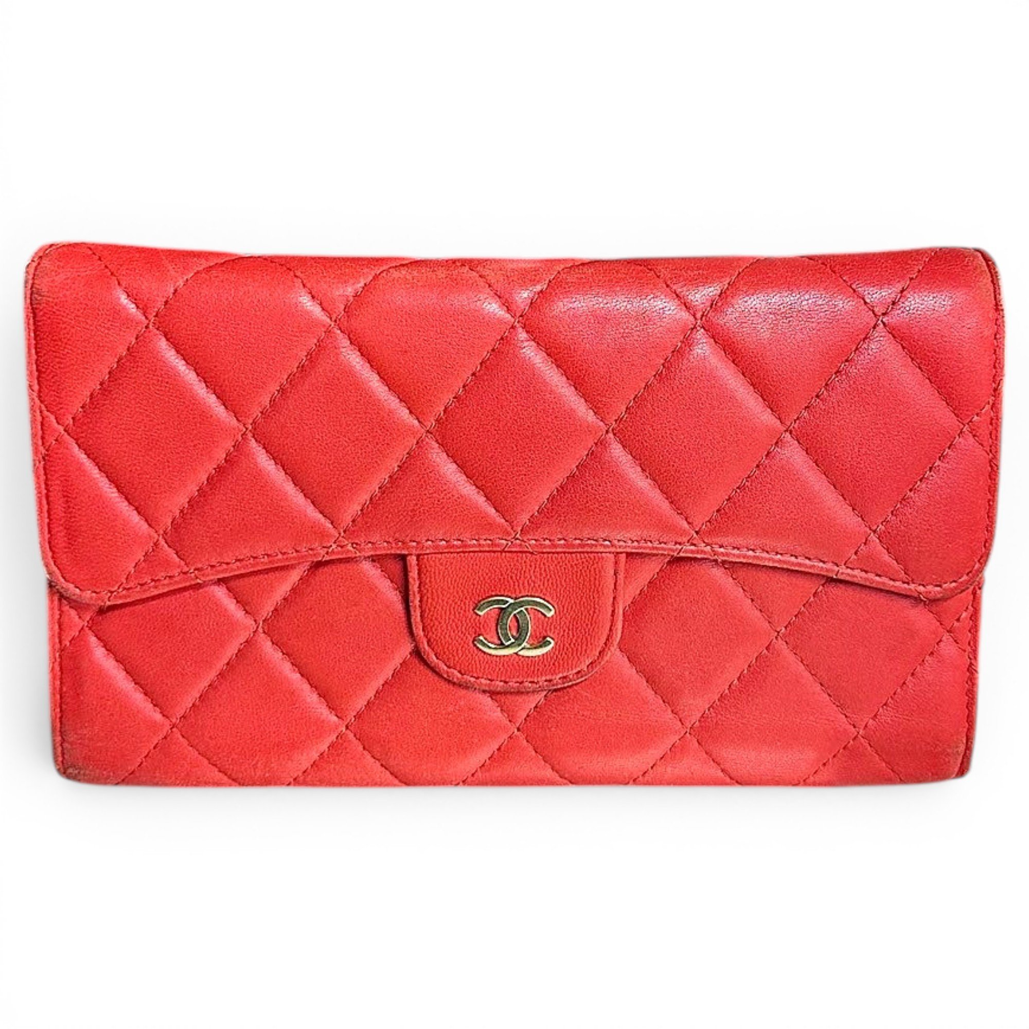 Leather clutch bag