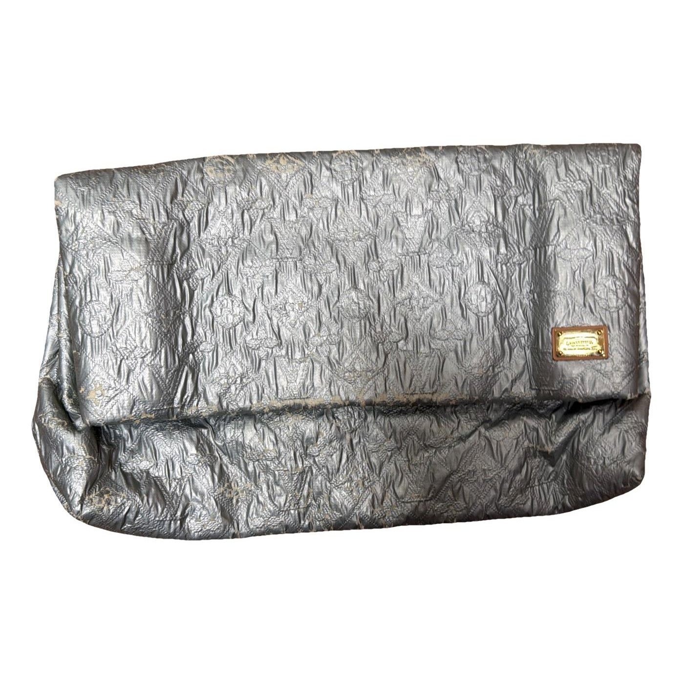 Limelight patent leather clutch bag