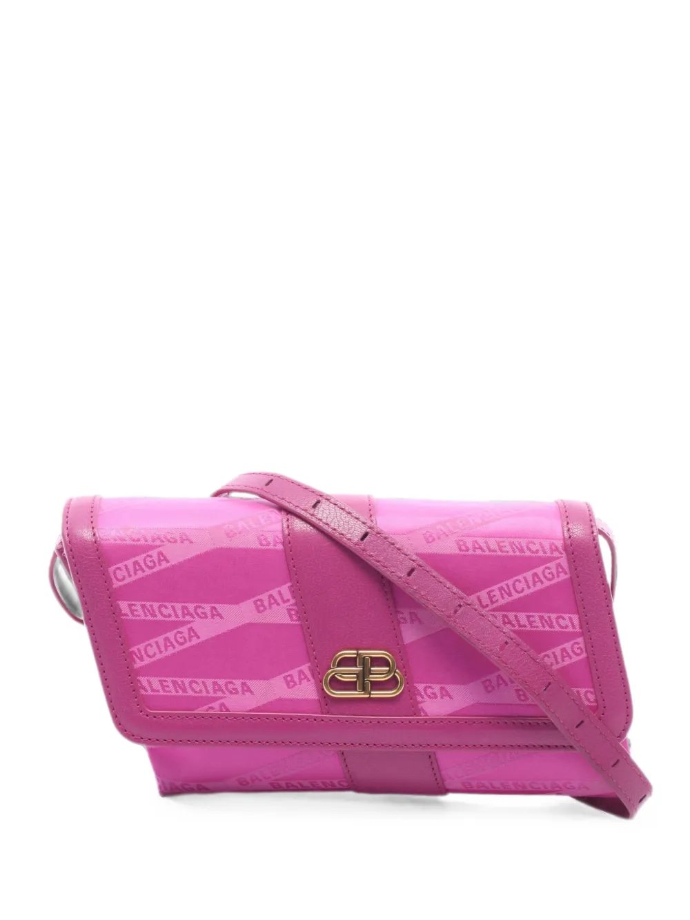 Balenciaga 2000s BB Monogram cross body bag 