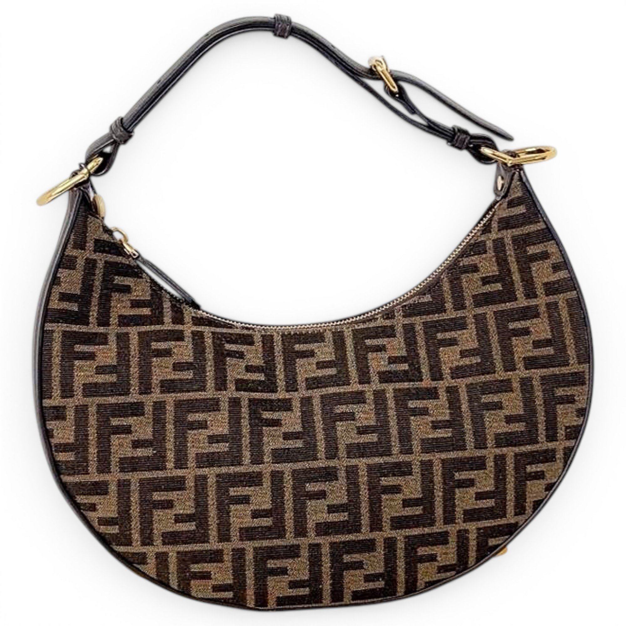 Fendigraphy leather handbag