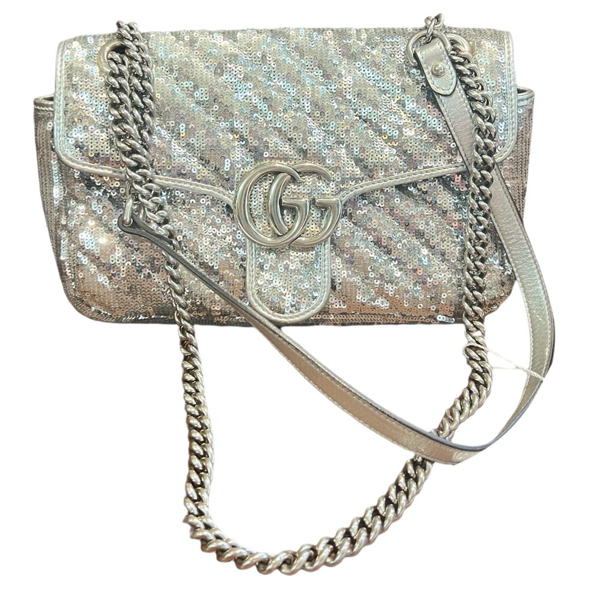 GG Marmont Flap glitter crossbody bag