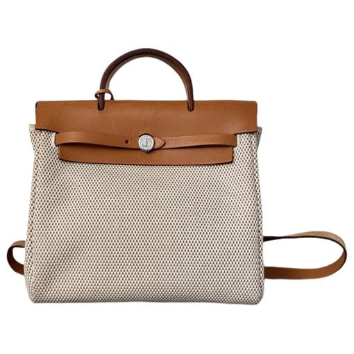 Hermes Herbag cloth handbag