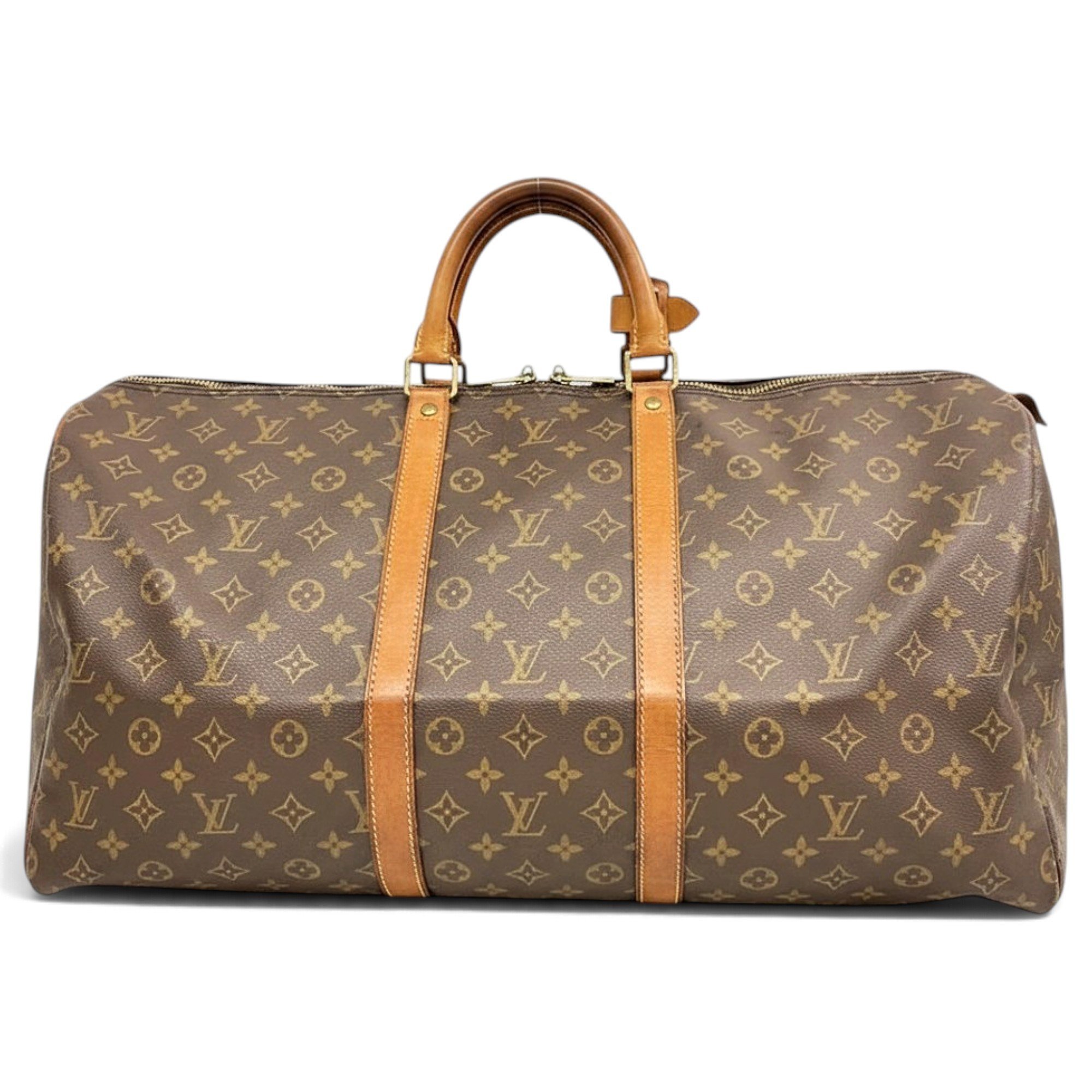 Louis Vuitton Keepall leather 24h bag