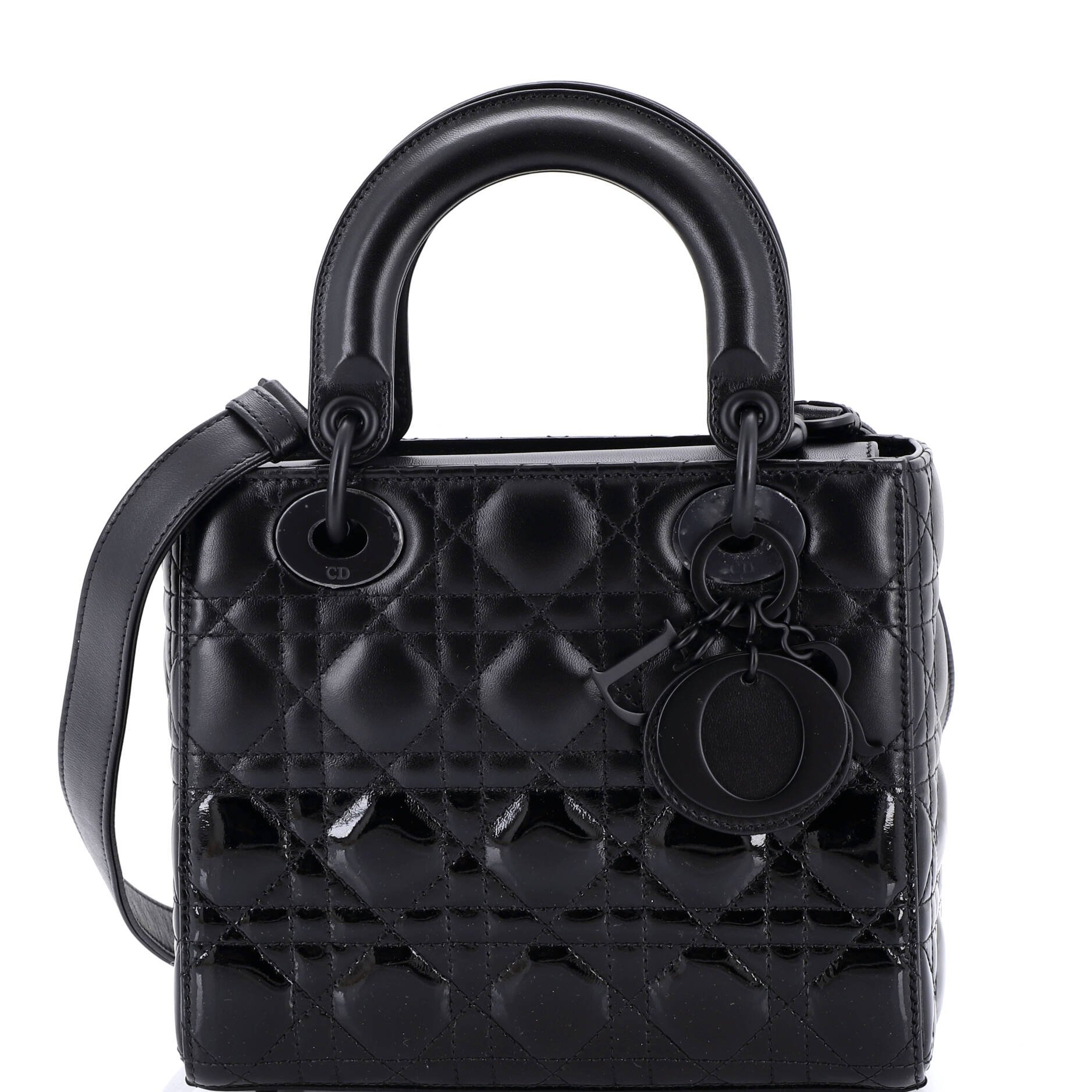 Dior Lady Dior Bag Cannage Quilt Gradient Patent Medium