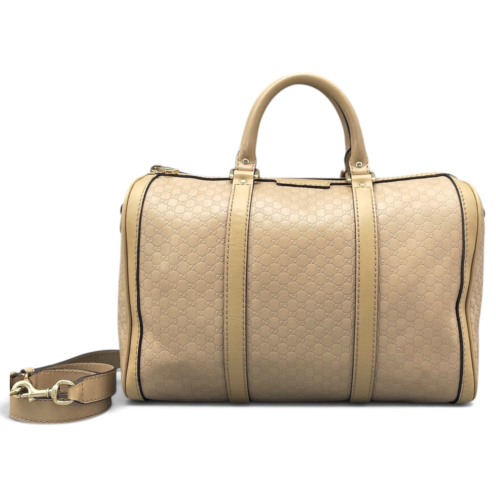 Boston leather bowling bag