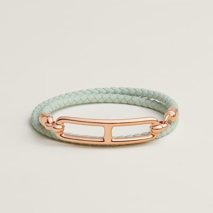 Vert Peppermint Roulis Double Tour Bracelet