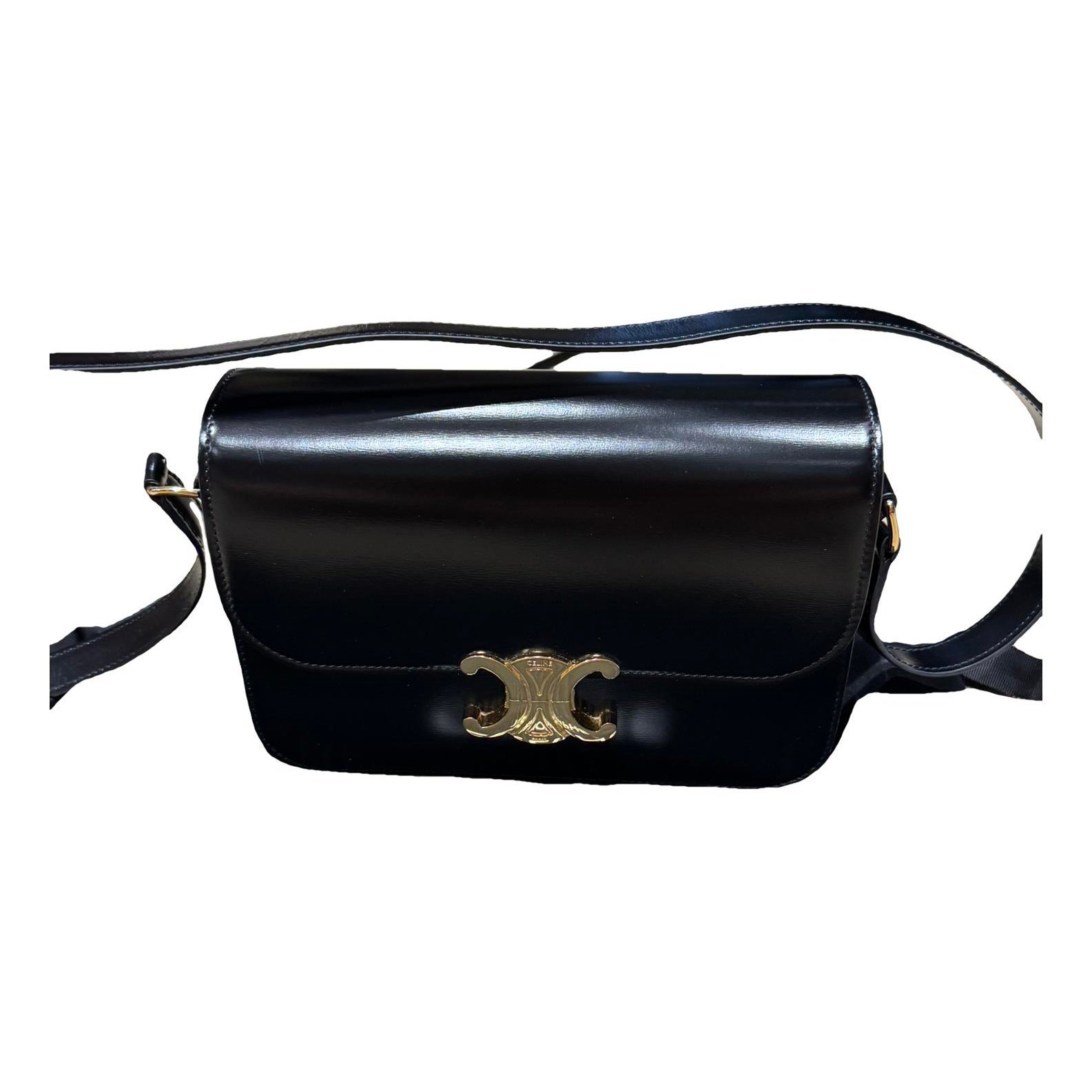 Triomphe leather handbag