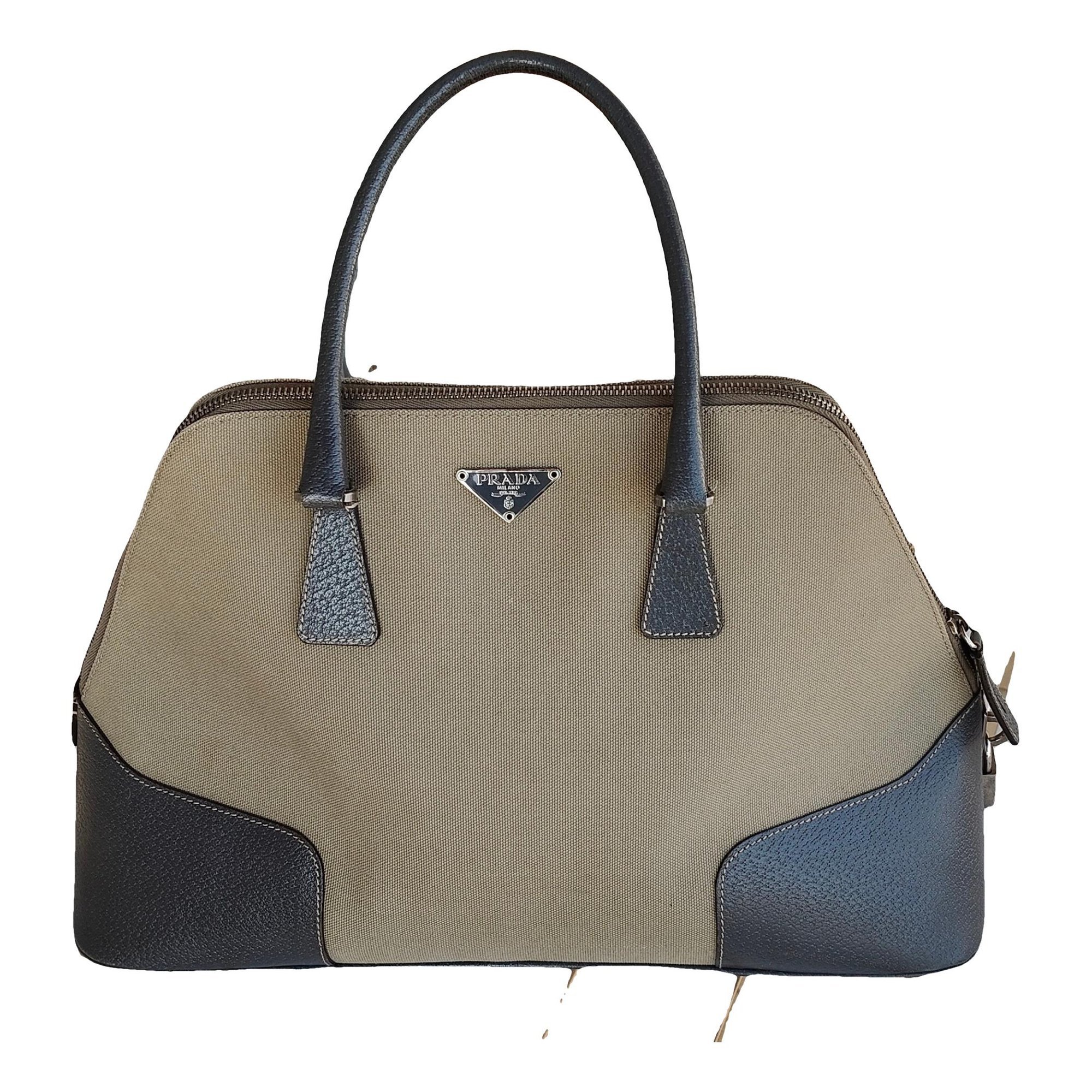 Bowling leather handbag