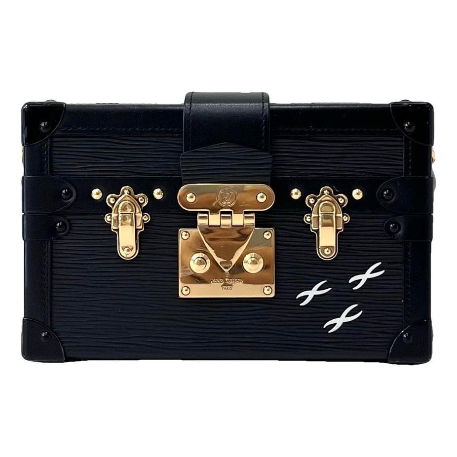 Petite Malle leather handbag