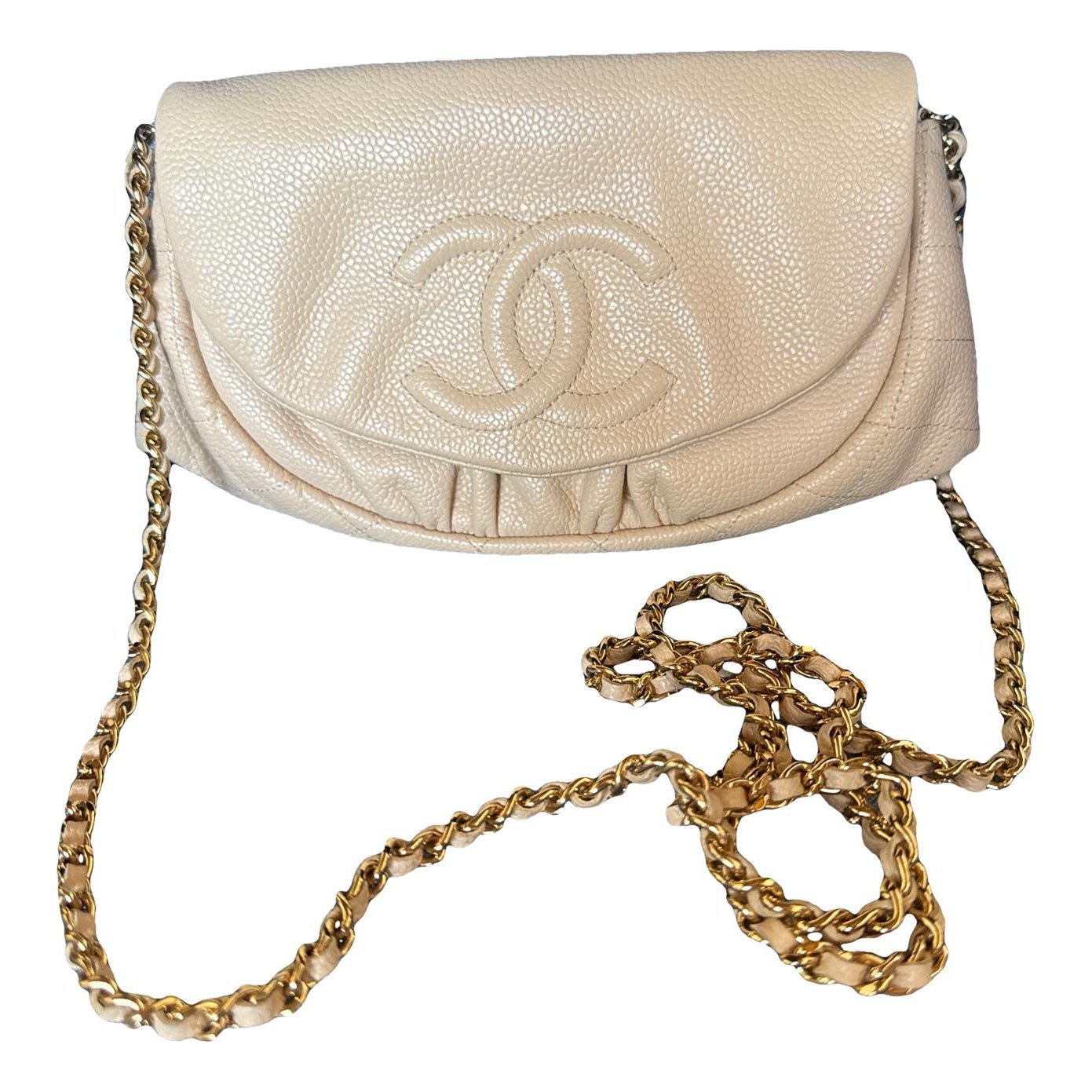 Wallet On Chain leather crossbody bag