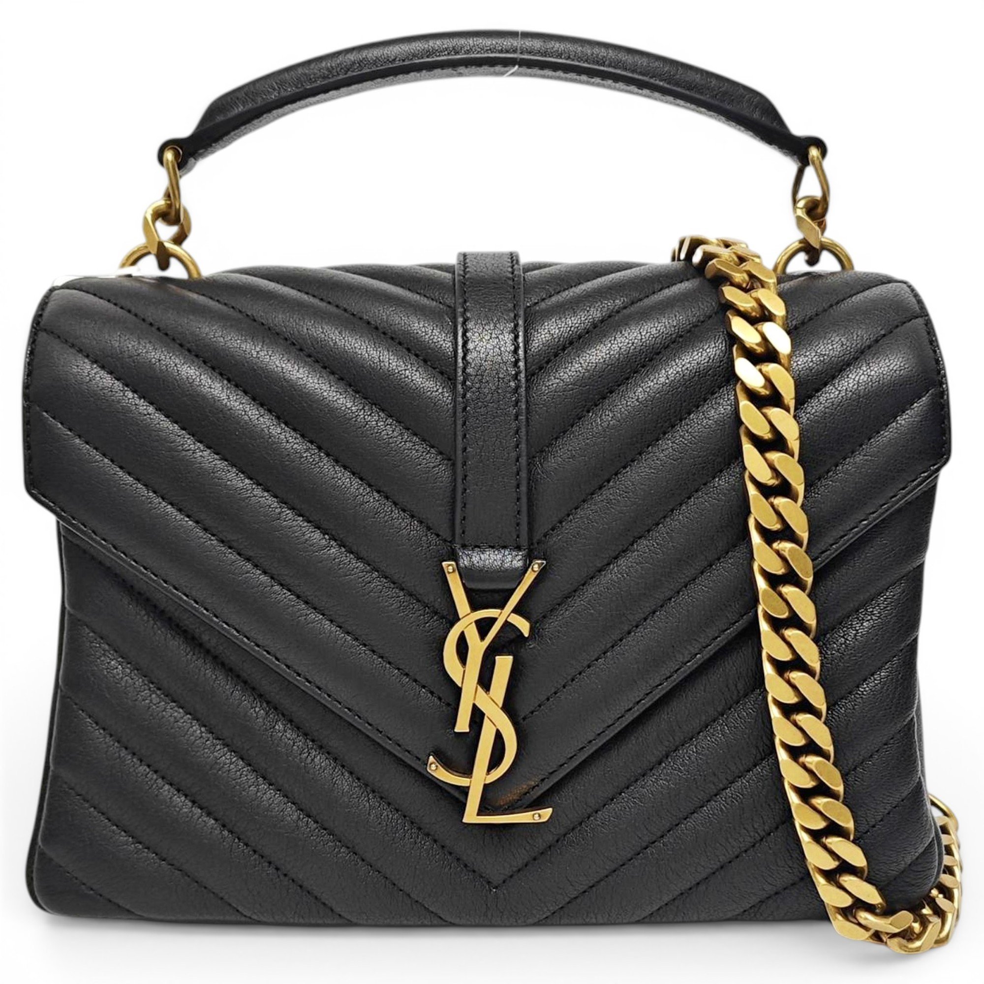 Collége monogramme leather handbag
