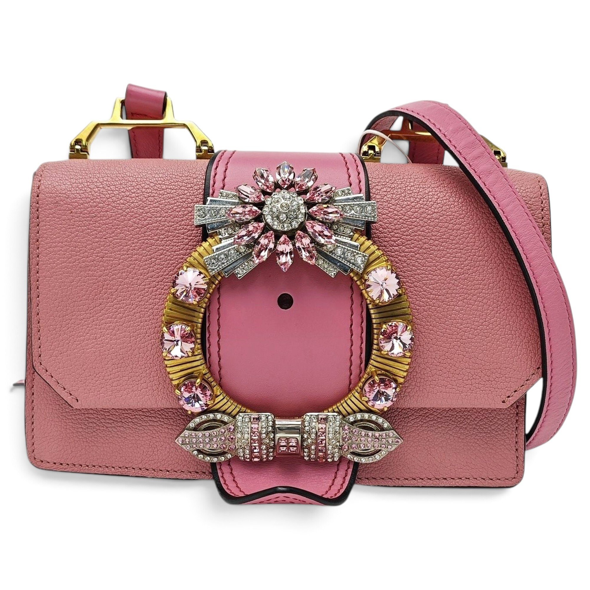 Miu Lady leather handbag