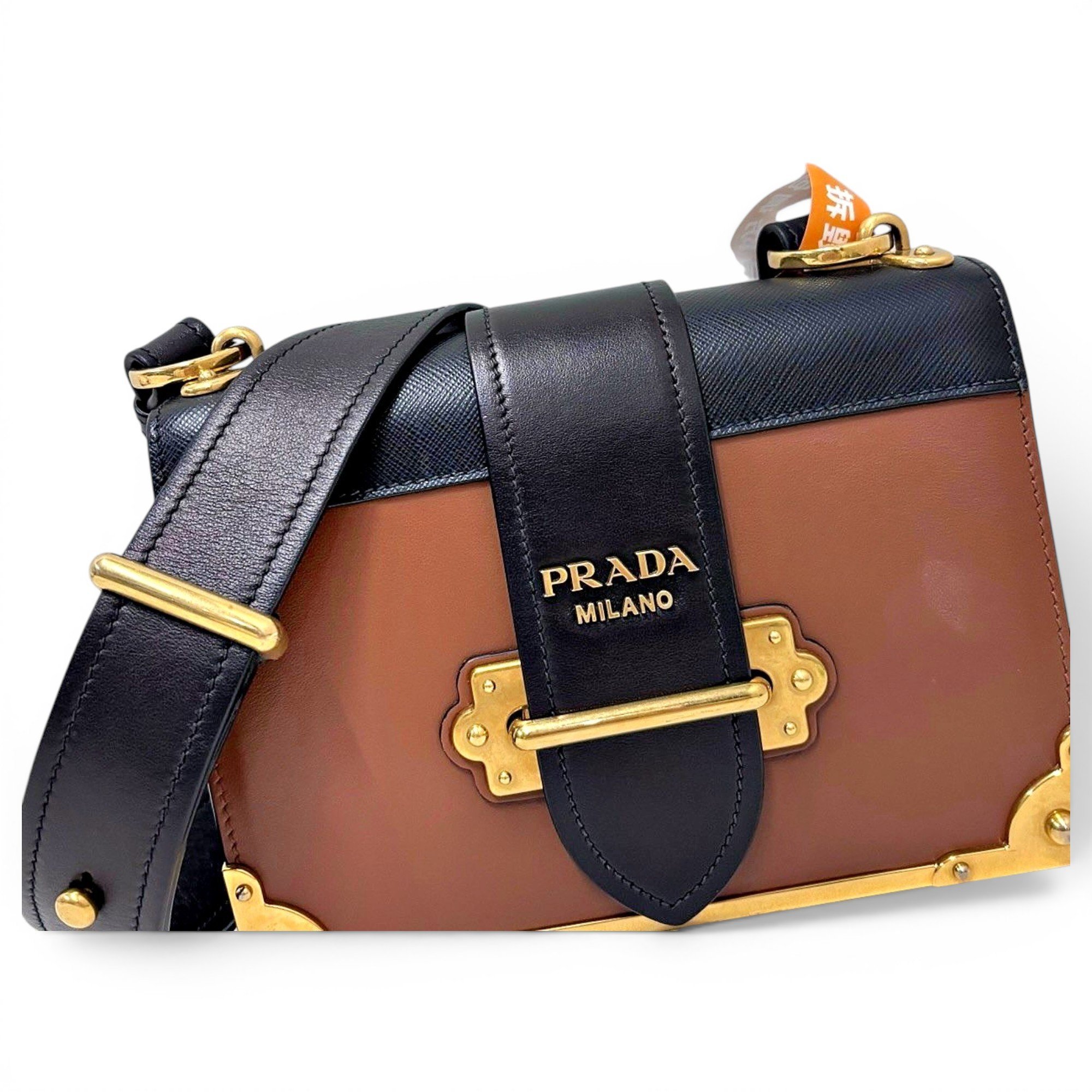 Cahier leather handbag