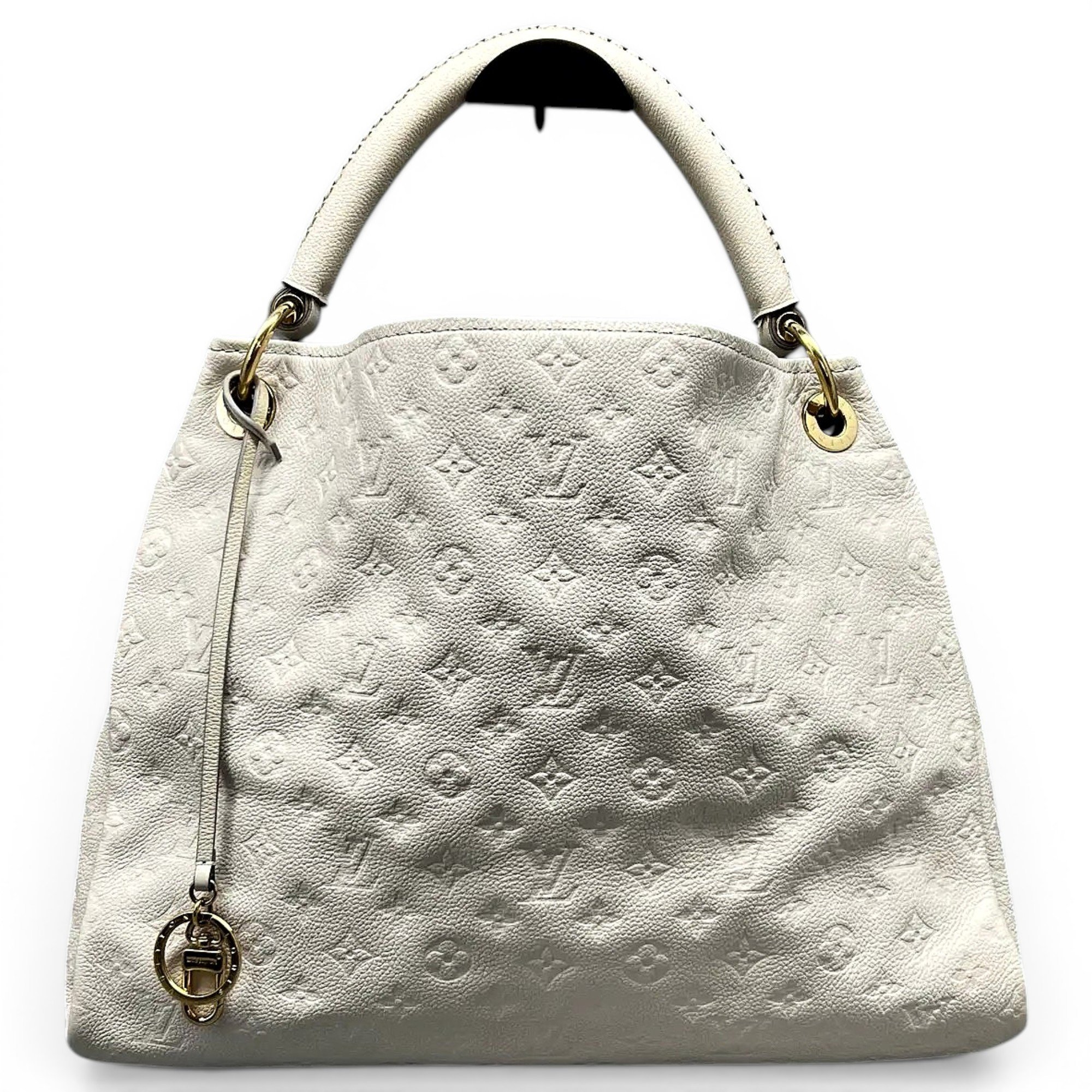 Artsy leather handbag