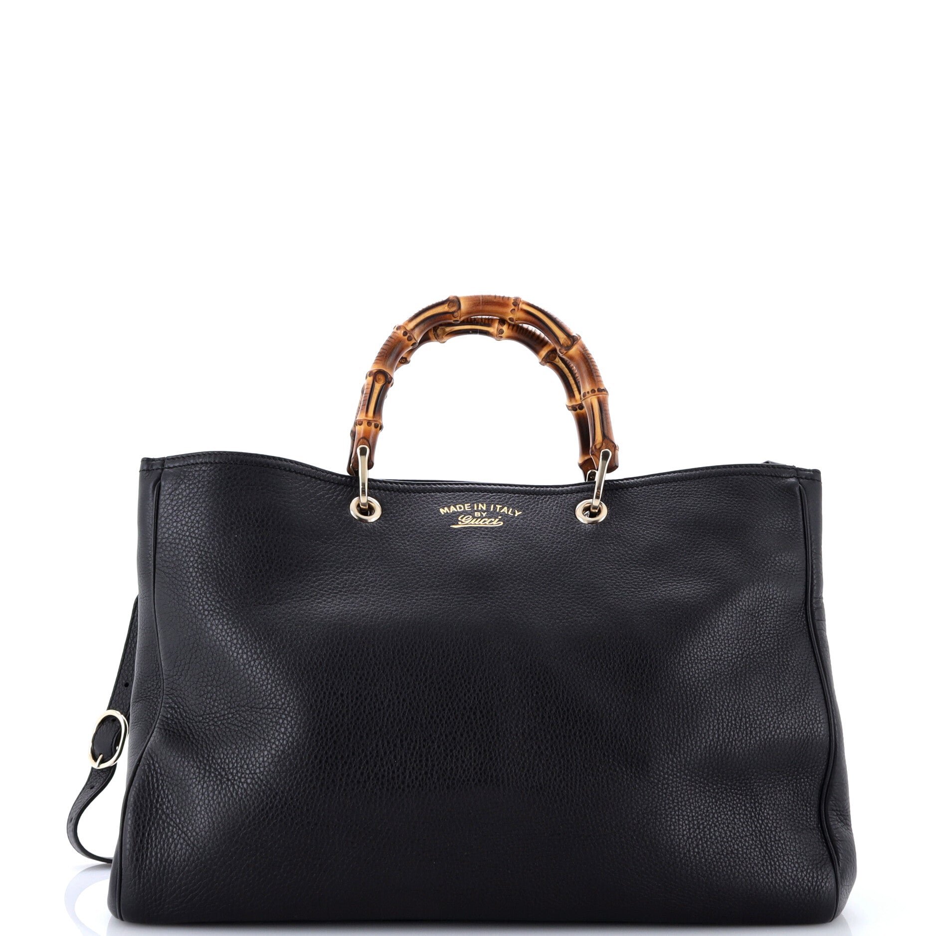 Bamboo Shopper Tote Leather Large