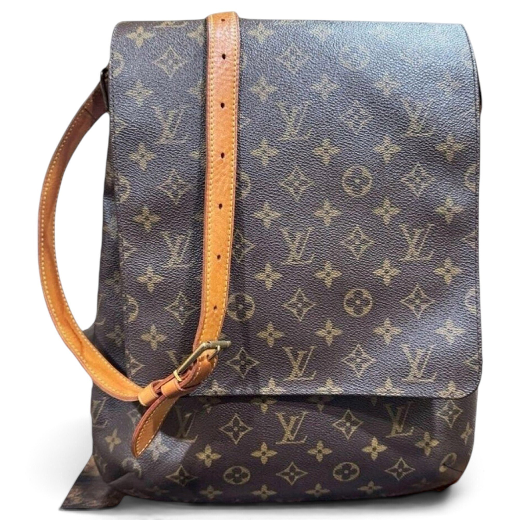 Musette leather crossbody bag