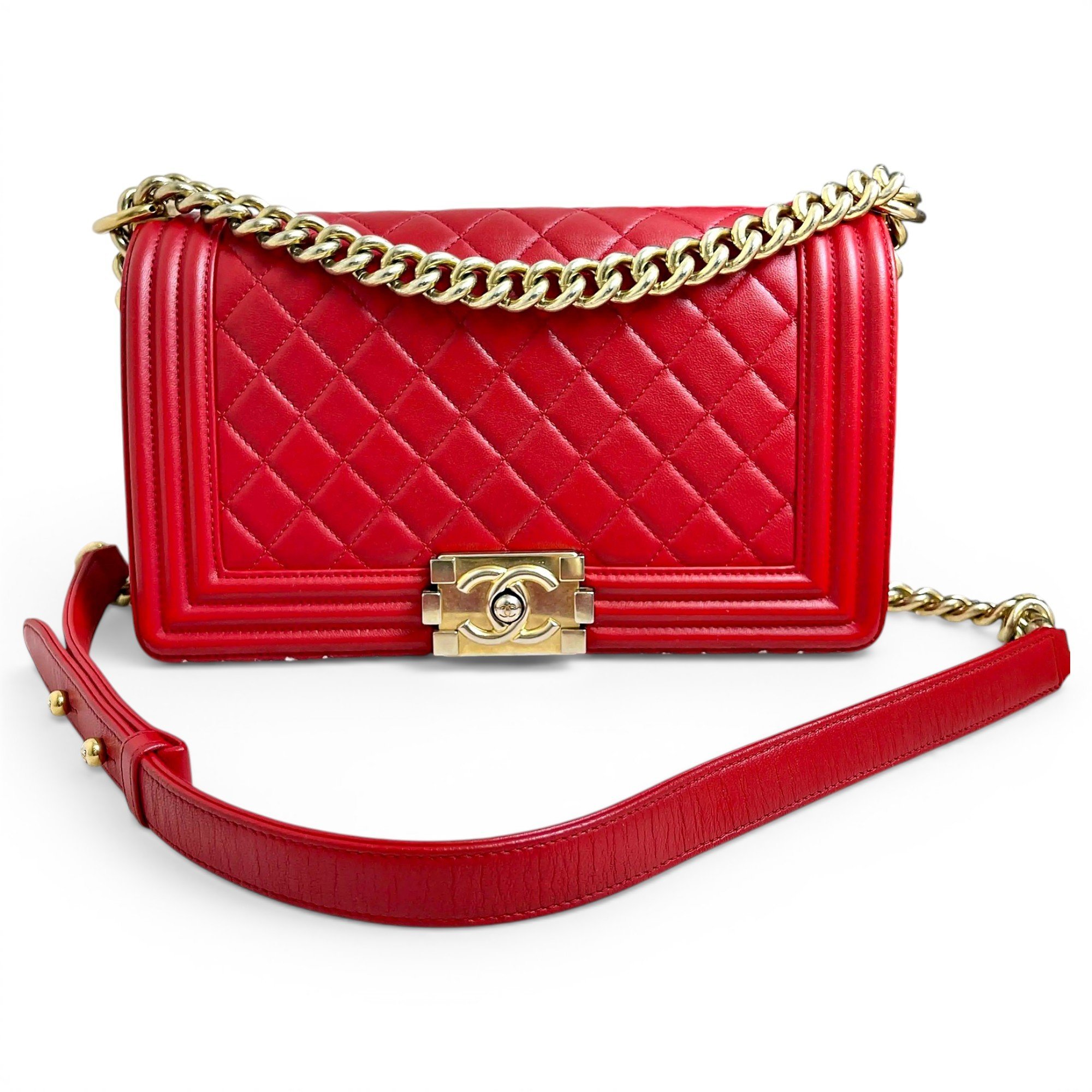 Boy leather crossbody bag
