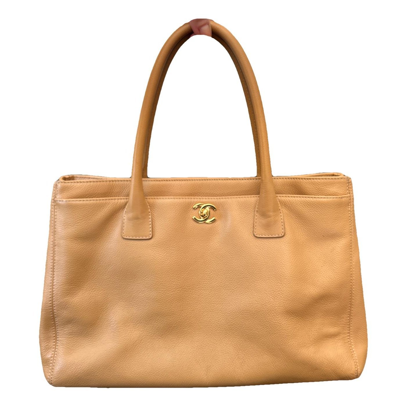 Executive leather tote