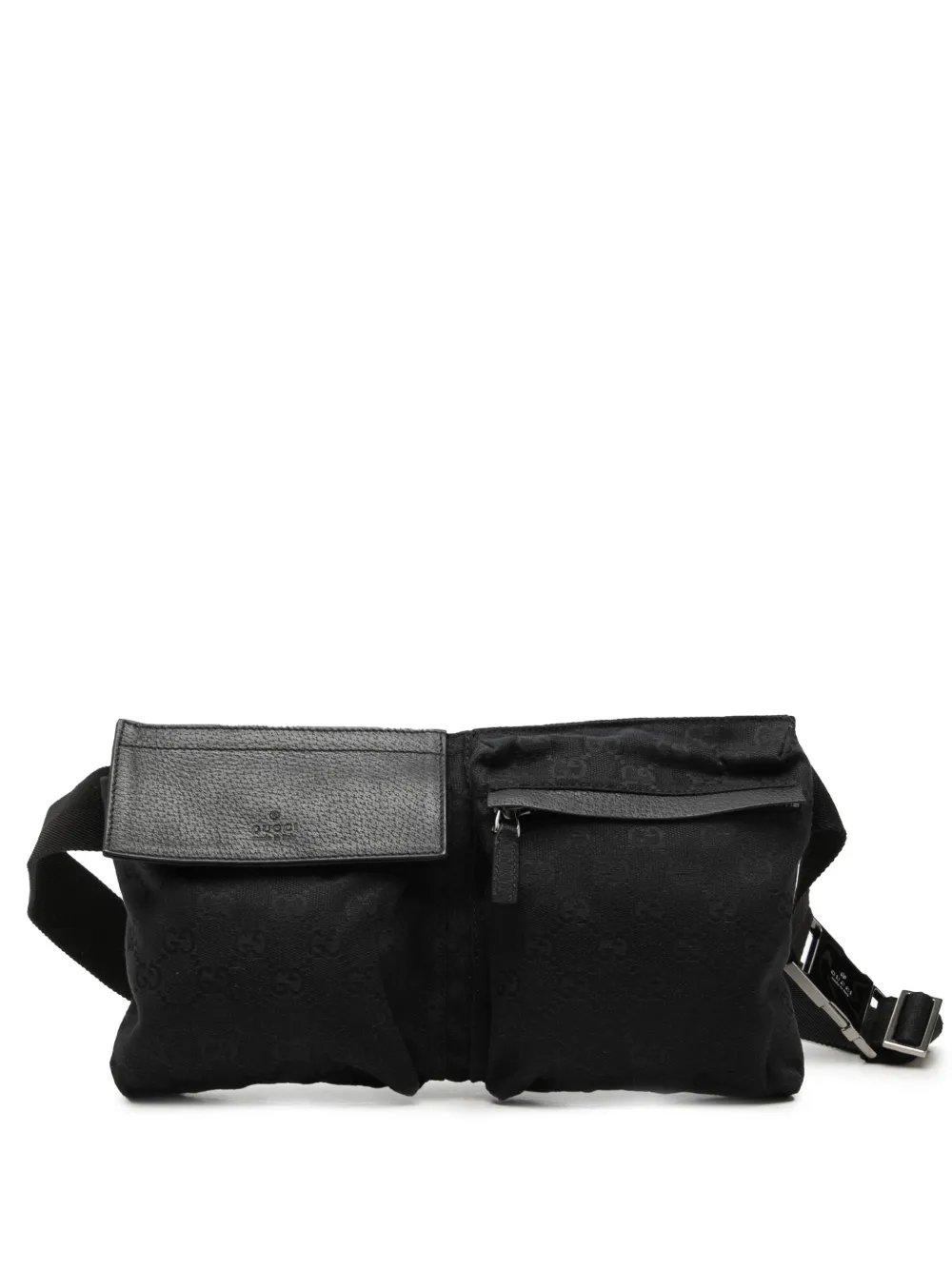 2000-2015 GG Canvas Double Pocket belt bag