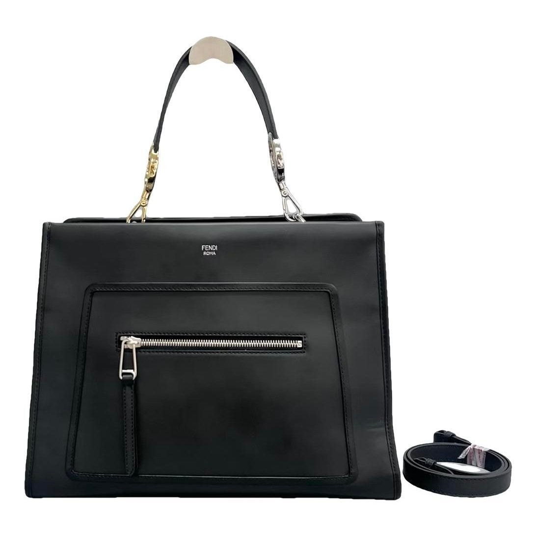 Runaway leather handbag