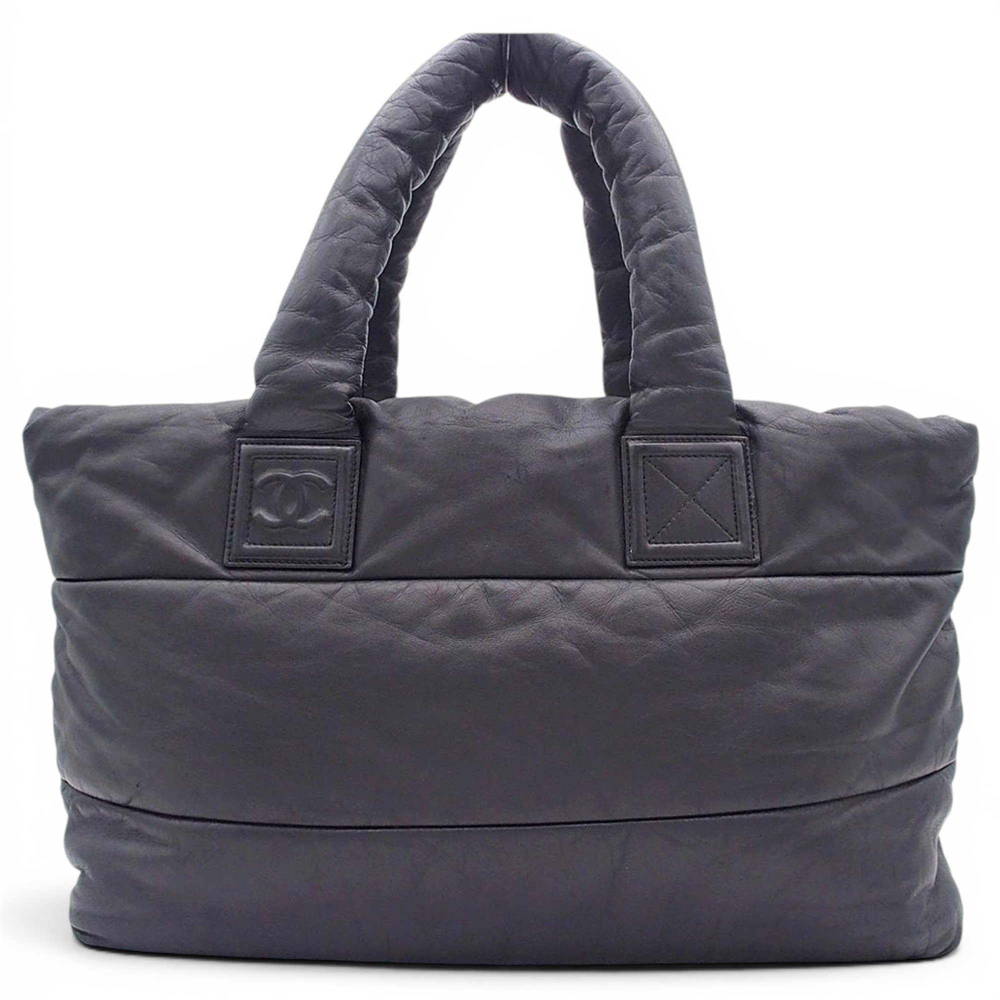 Cocoon leather tote