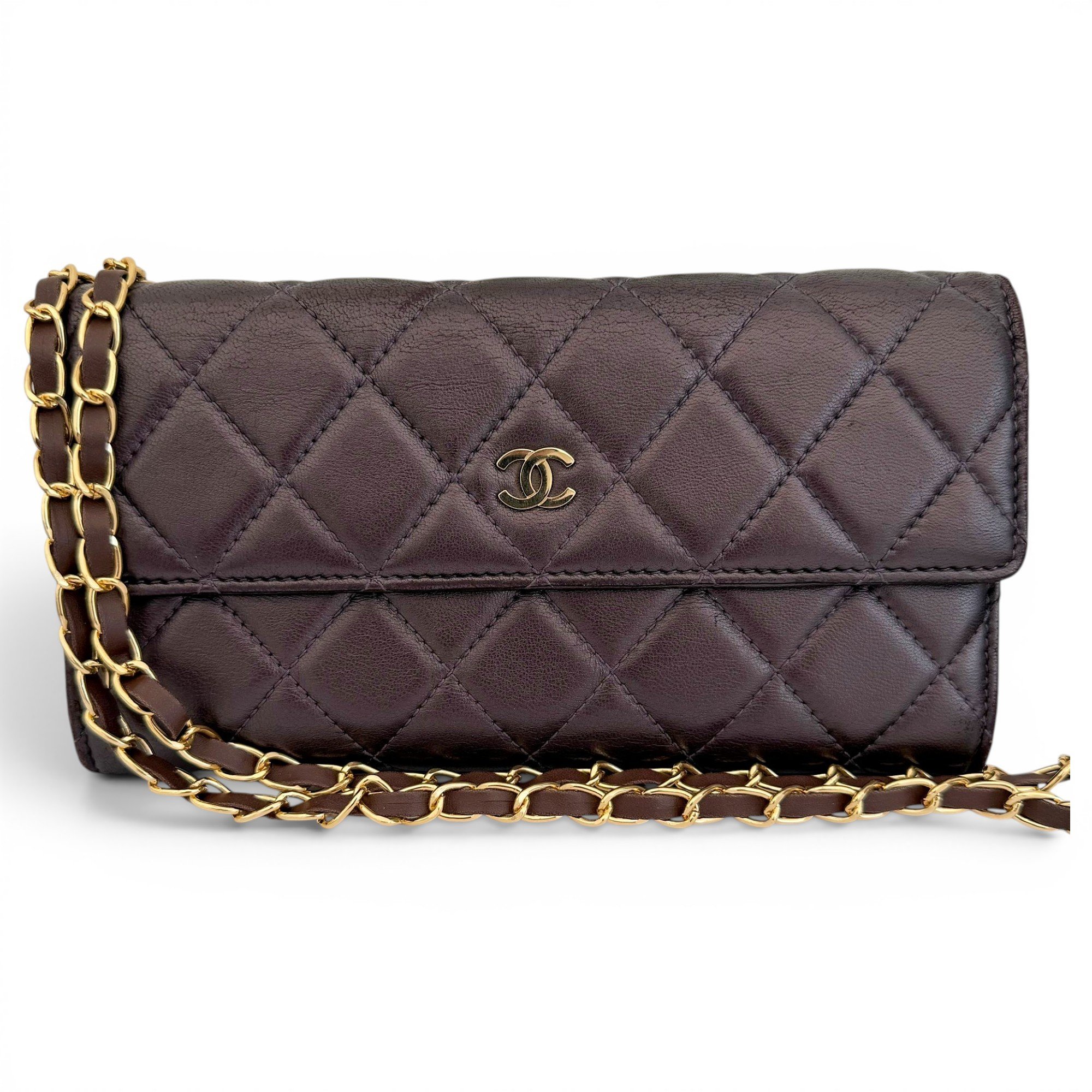 Wallet On Chain Timeless/Classique leather crossbody bag