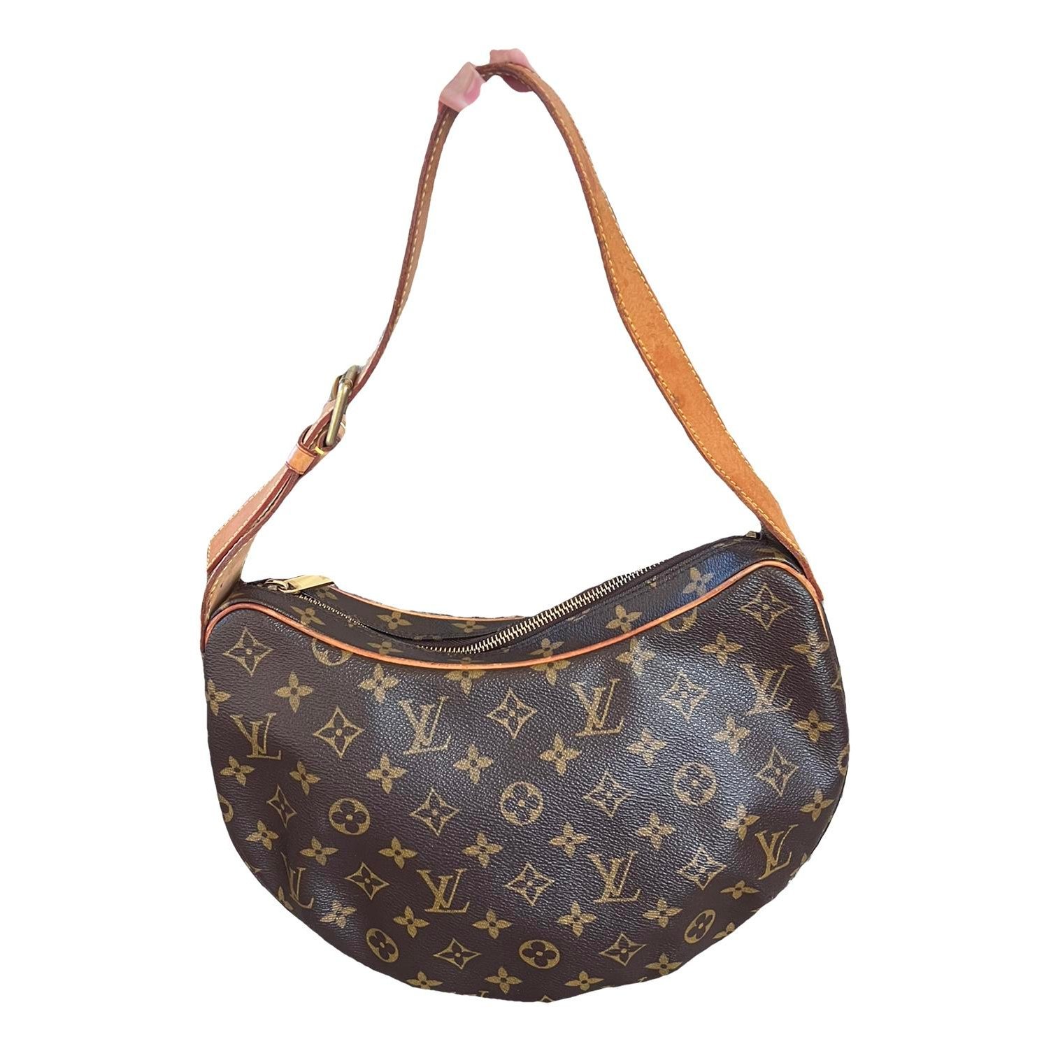 Croissant leather handbag