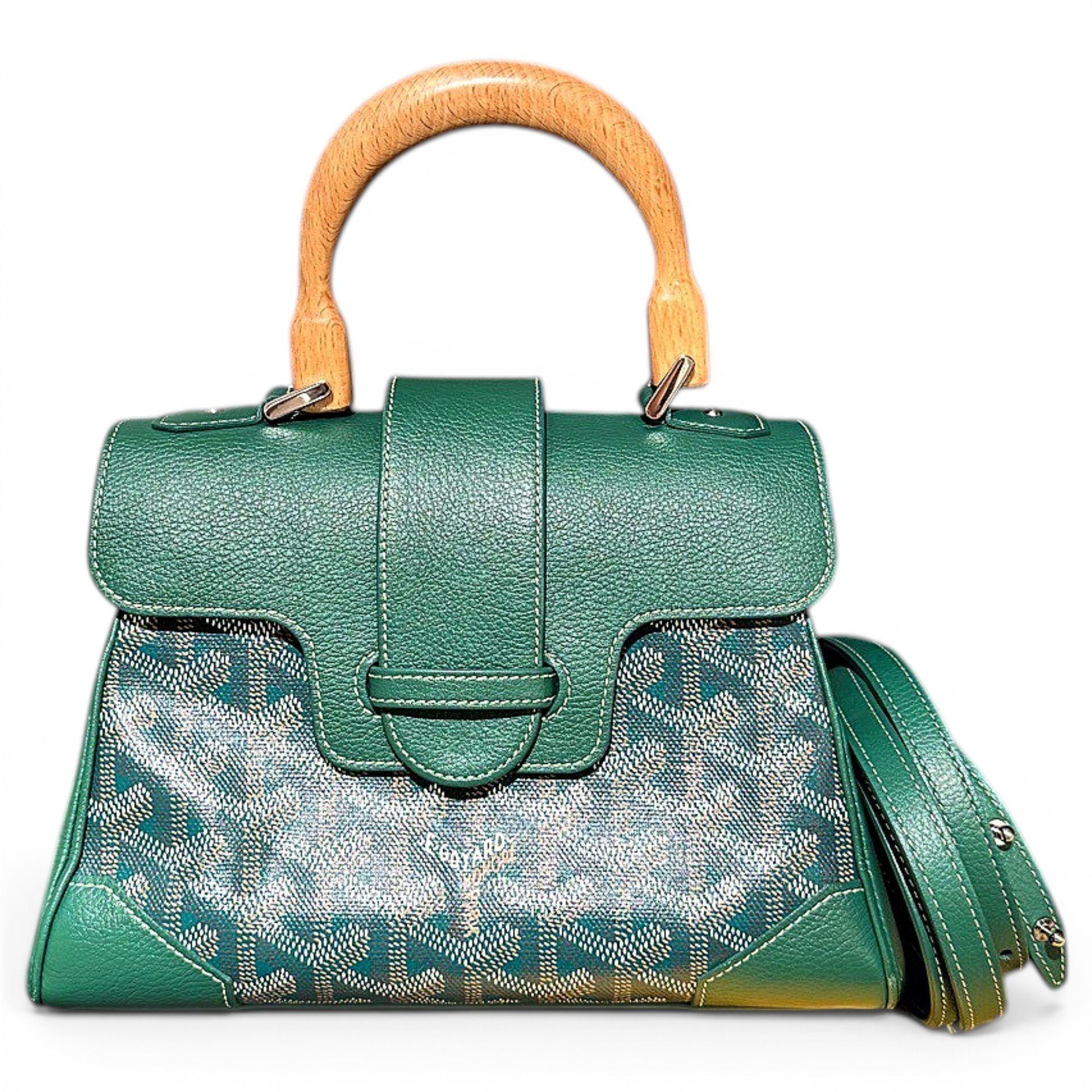 Goyard Saïgon leather handbag
