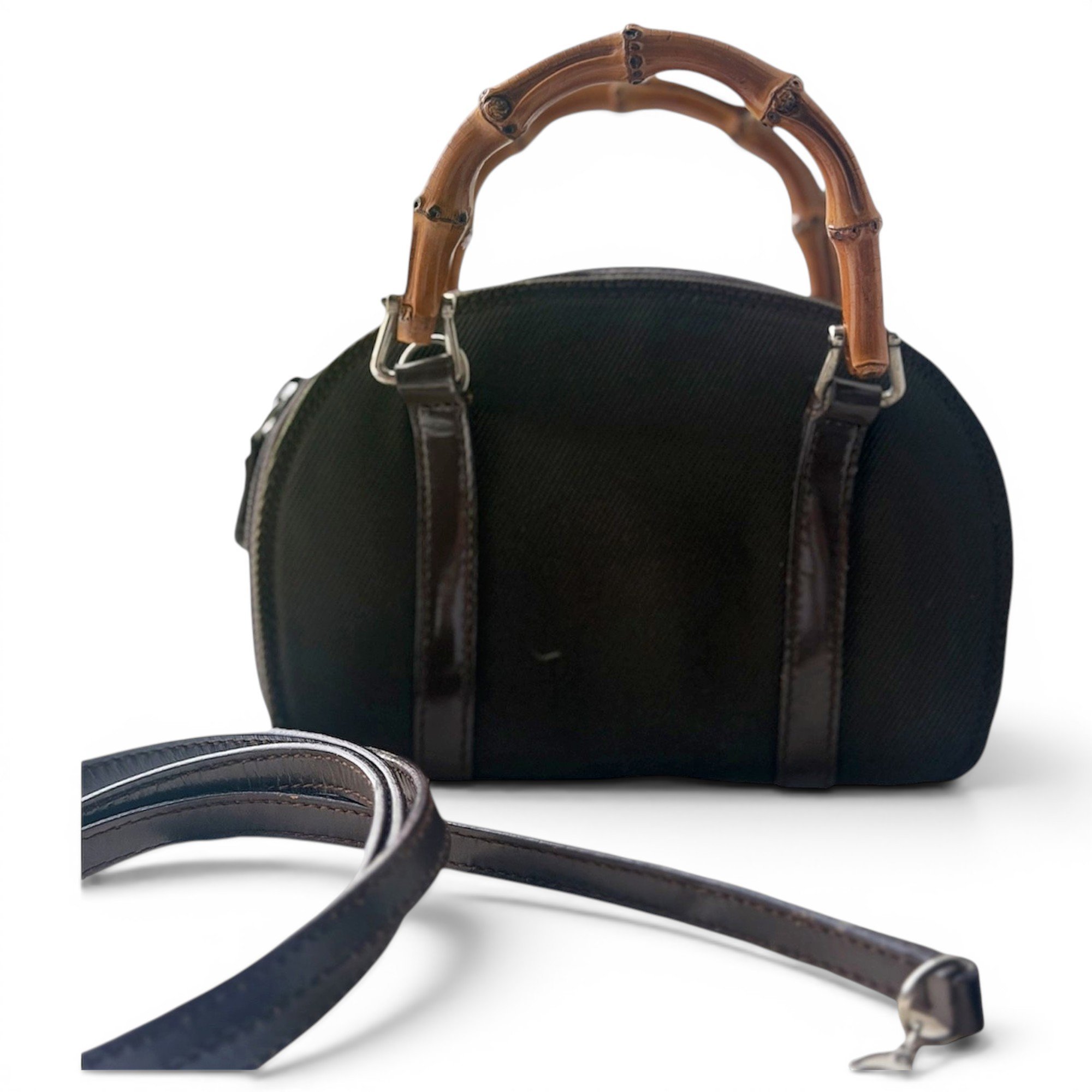 Vintage Bamboo cloth handbag