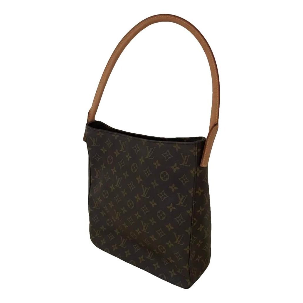 Looping leather handbag