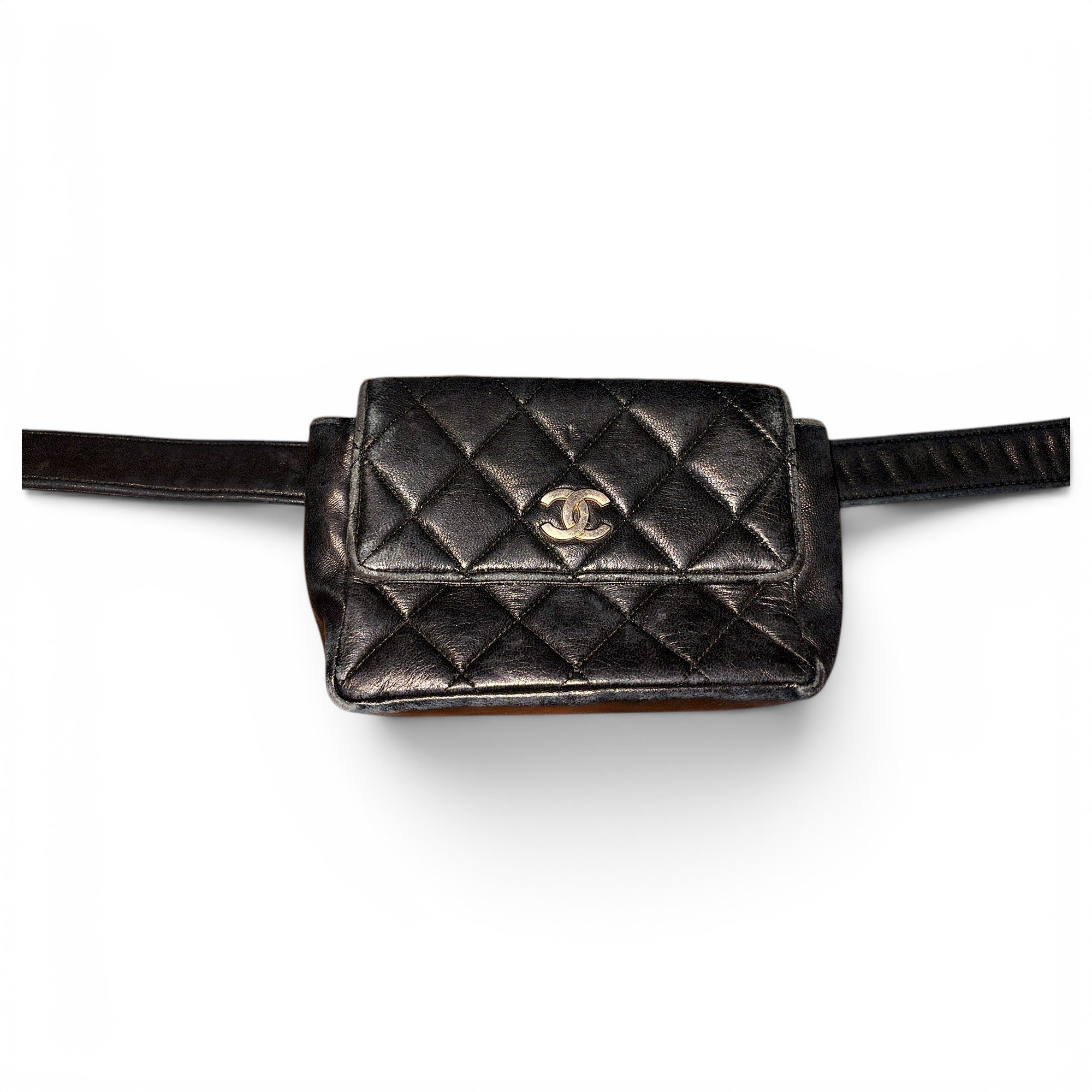 Leather clutch bag