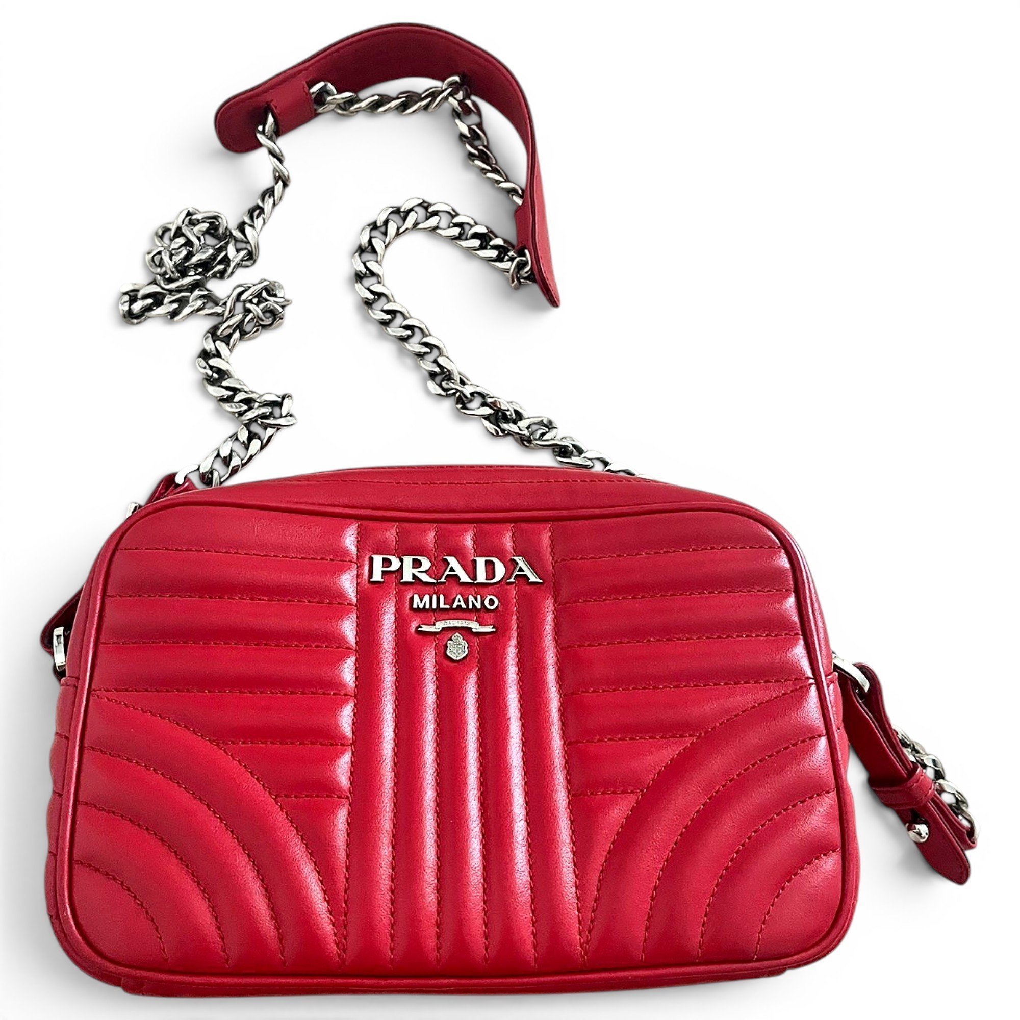 Diagramme leather handbag