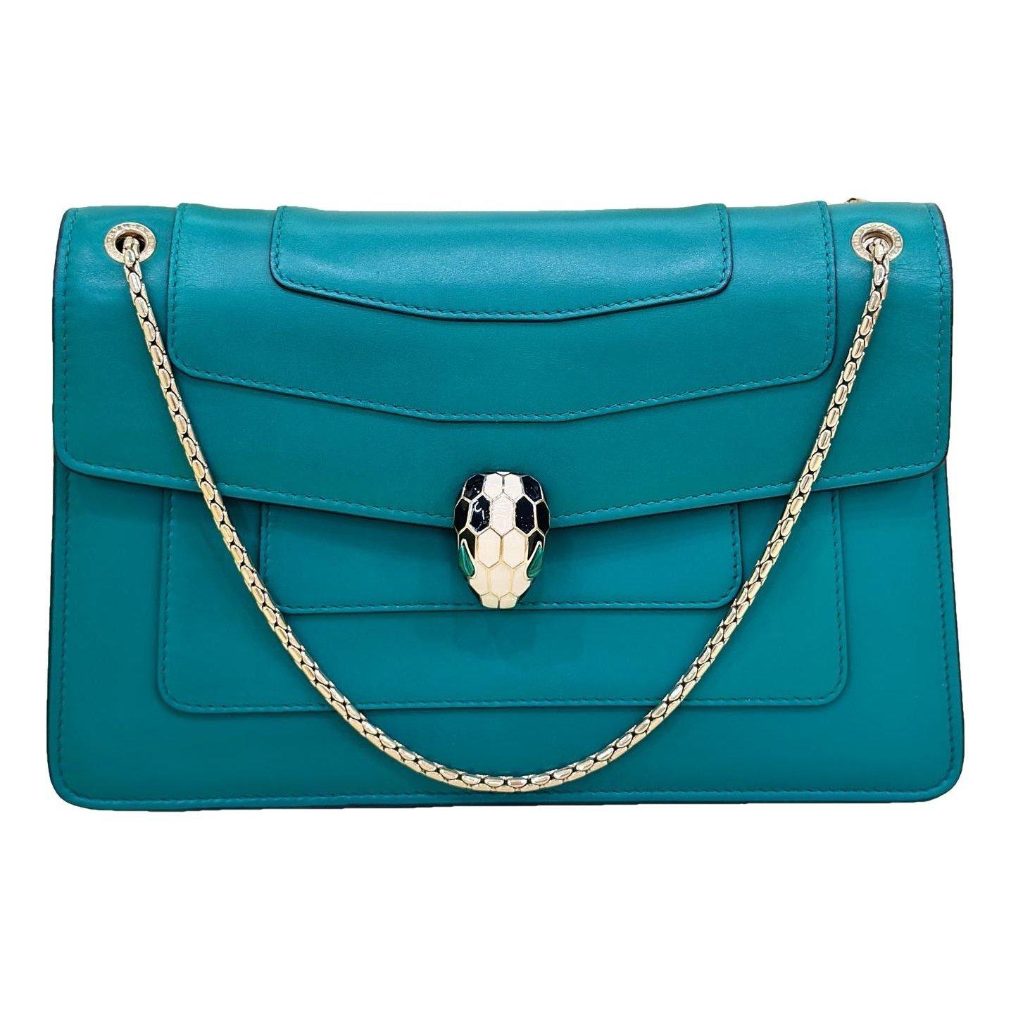Serpenti leather handbag