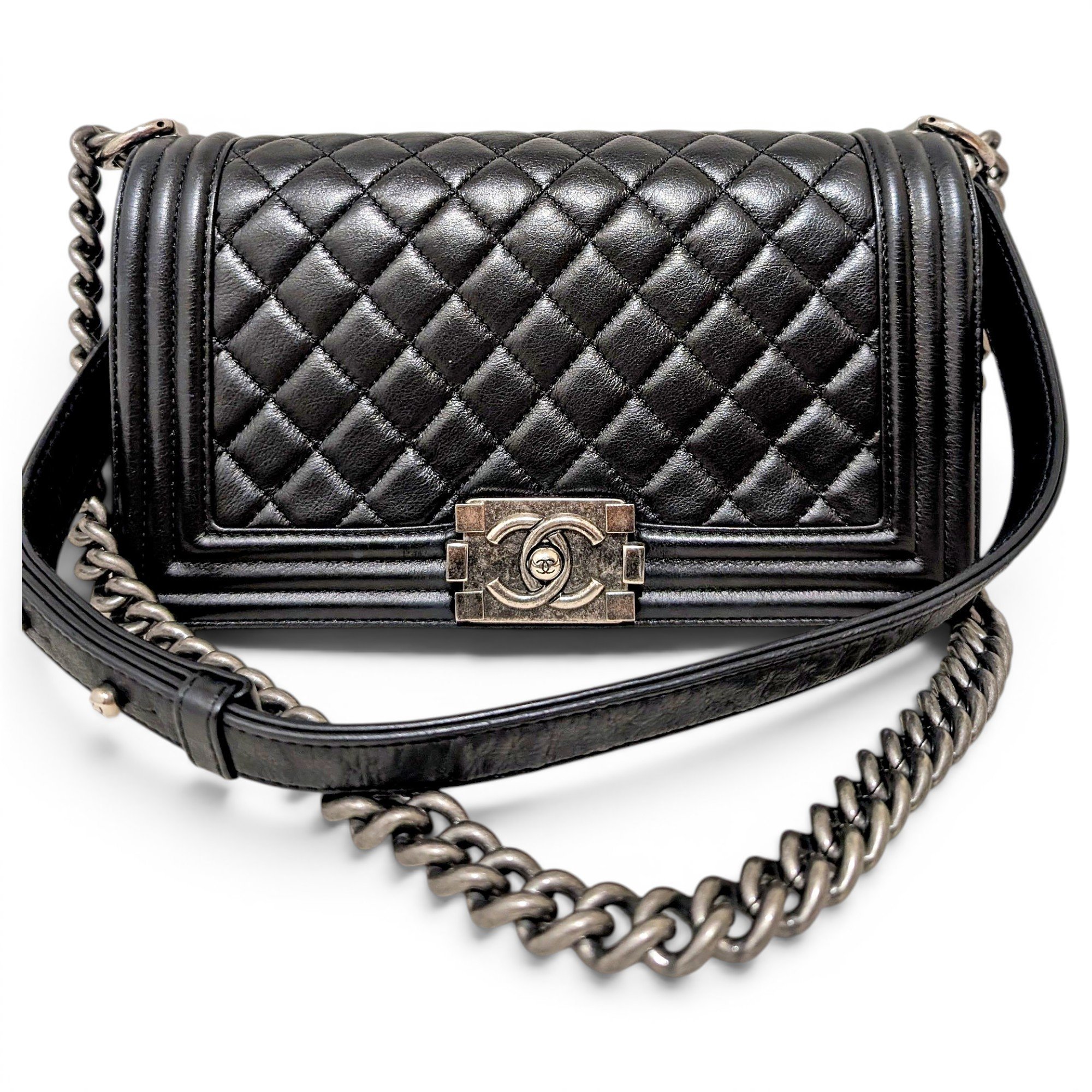 Boy leather crossbody bag