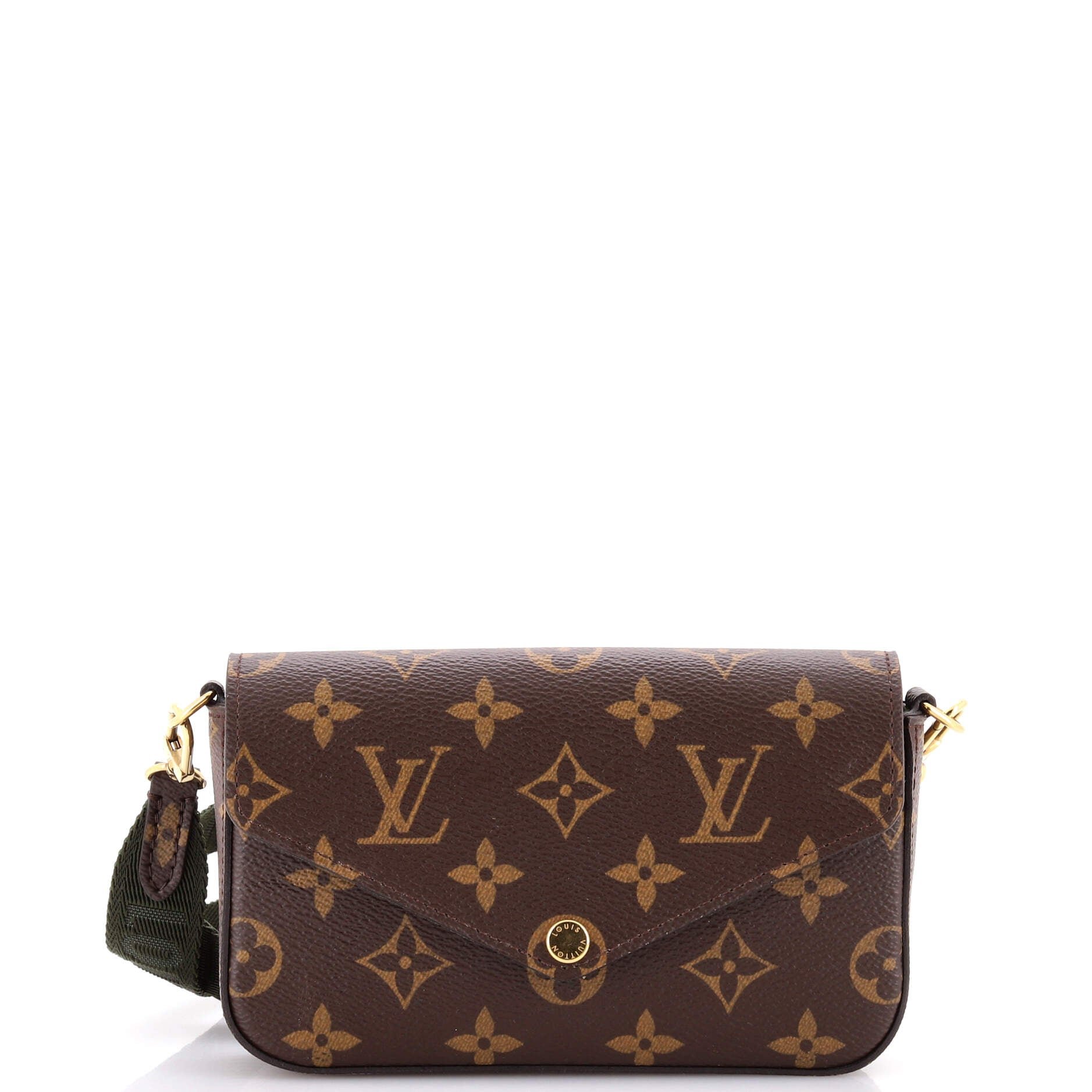 Louis Vuitton Felicie Strap &amp; Go Handbag Monogram Canvas