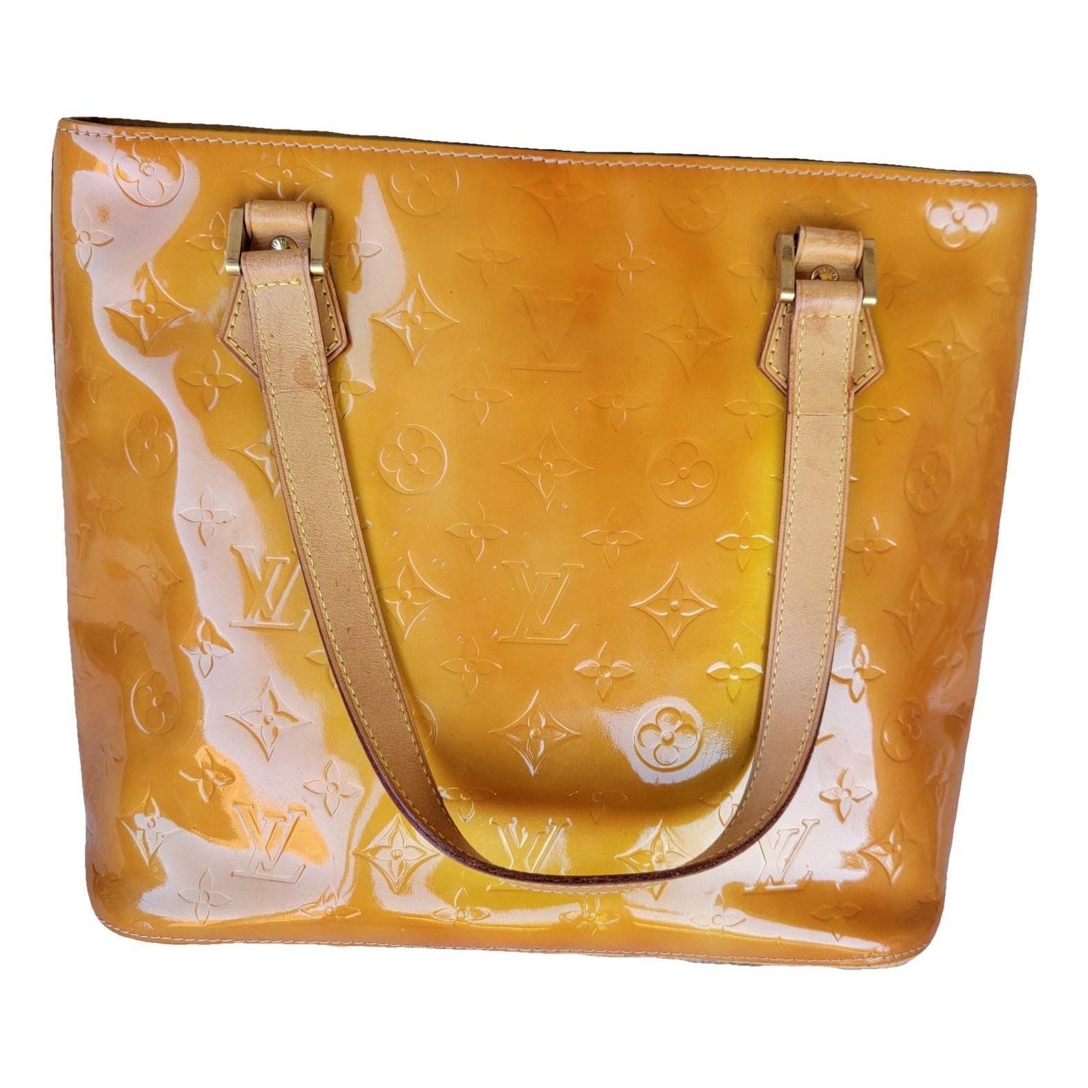 Houston patent leather handbag