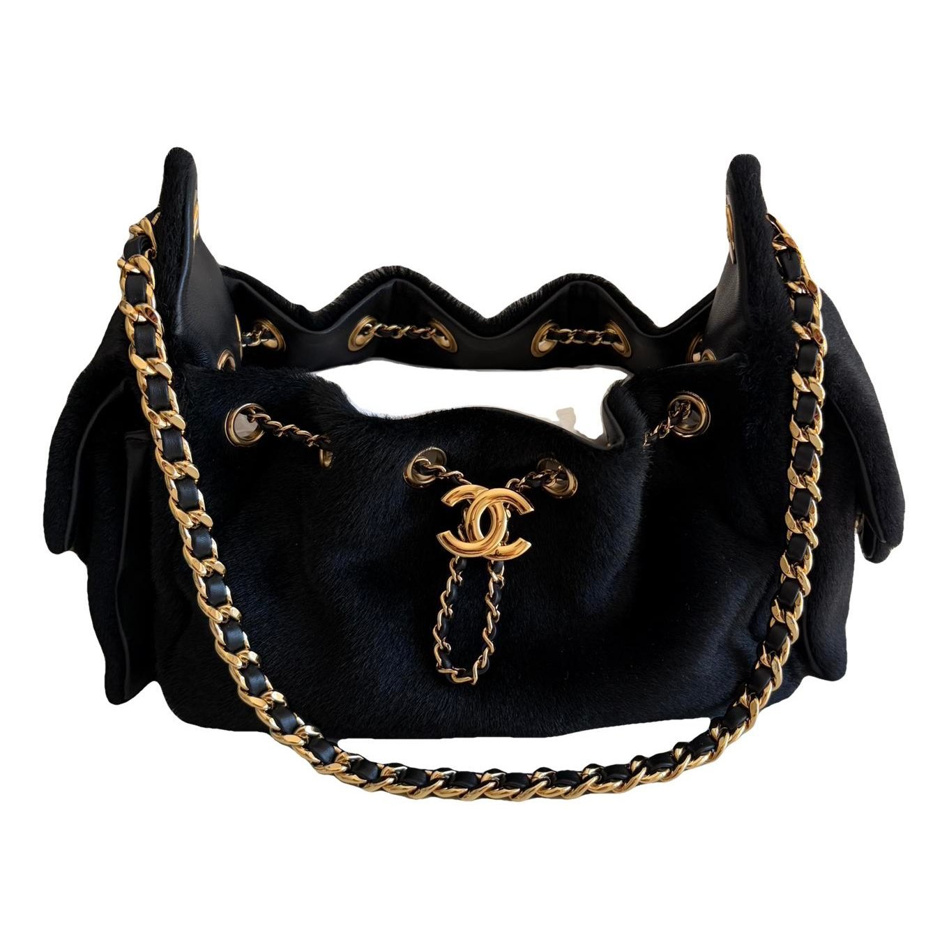 Chanel 25 faux fur handbag