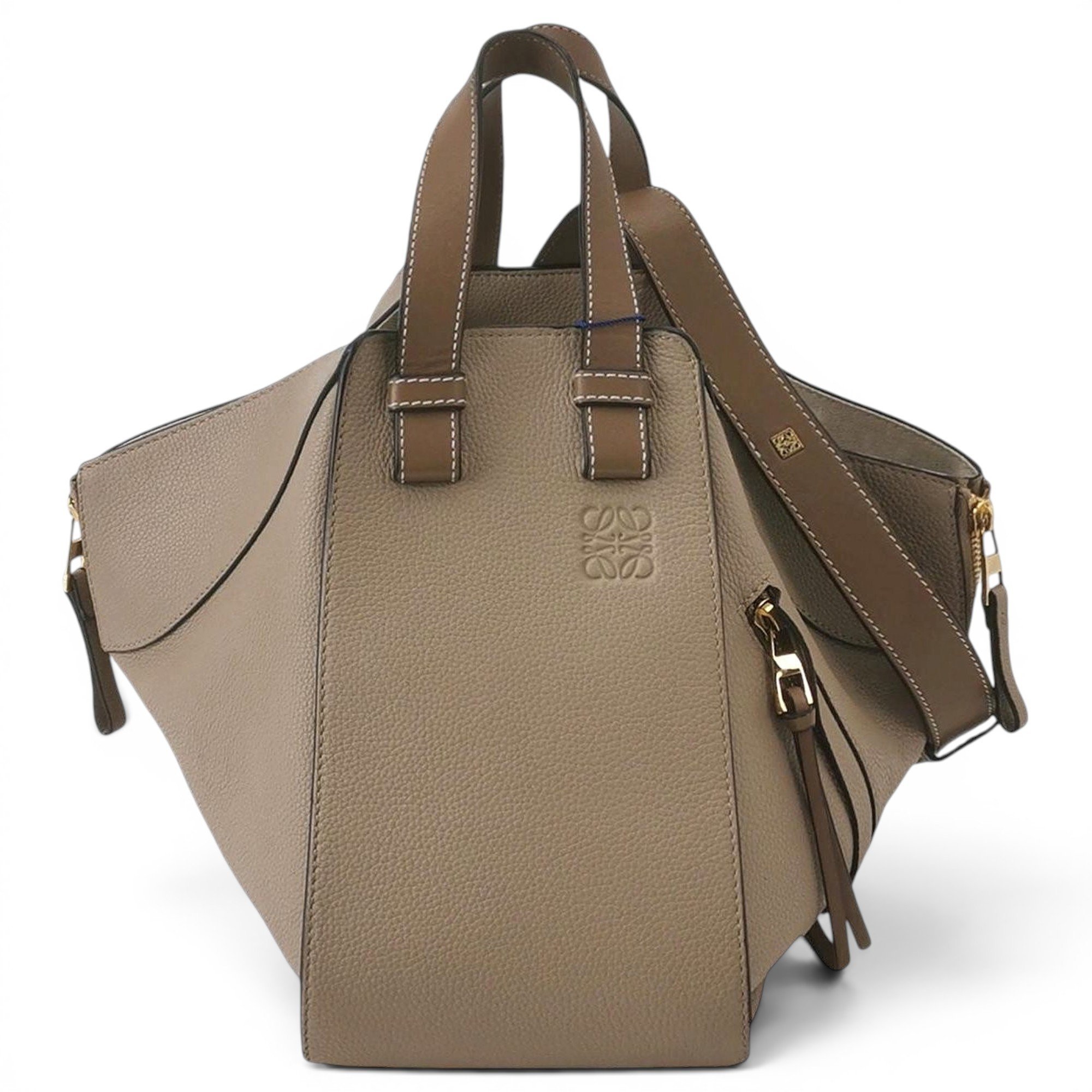 Hammock leather handbag